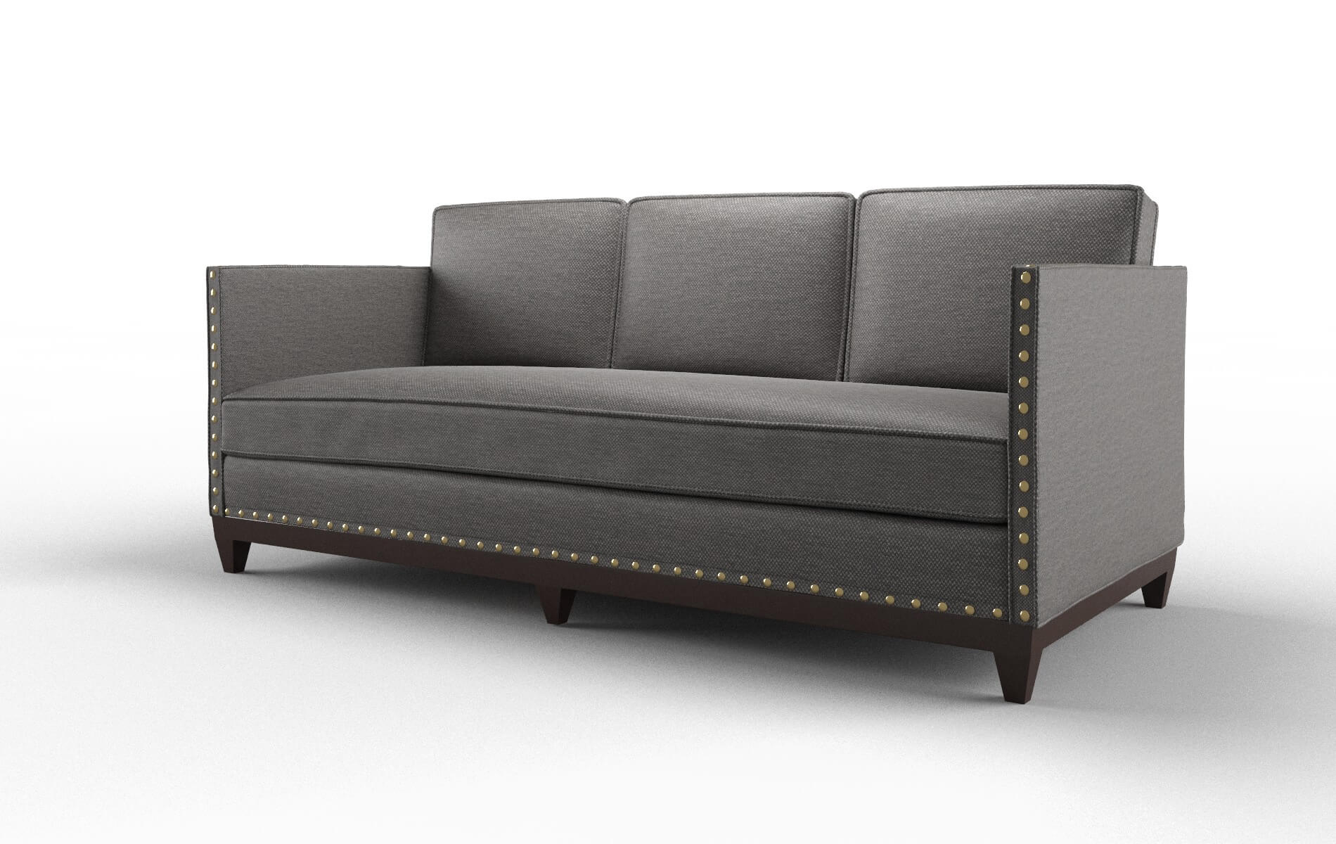 Florence Oscar Charcoal Sofa espresso legs 4