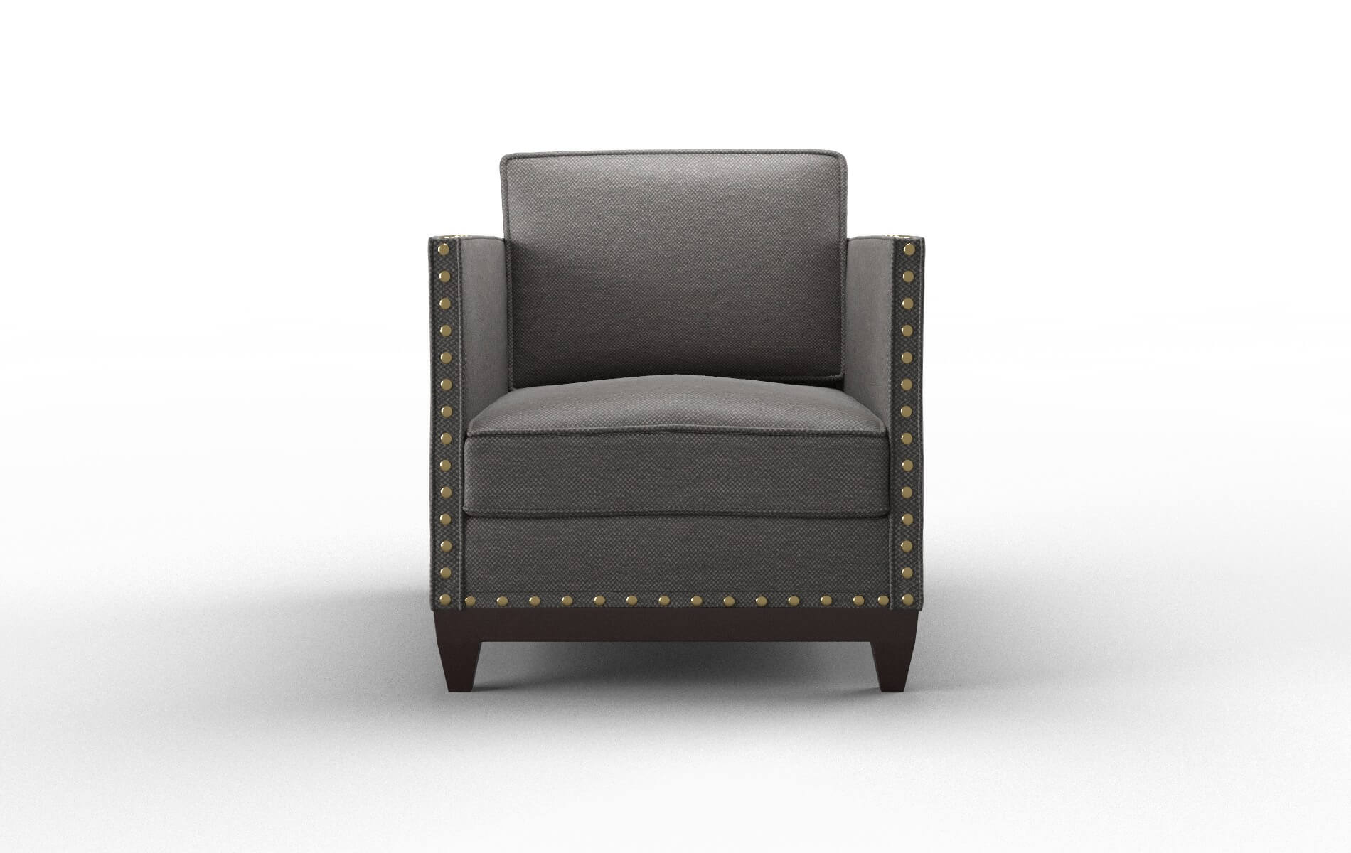 Florence Oscar Grey Chair espresso legs 1