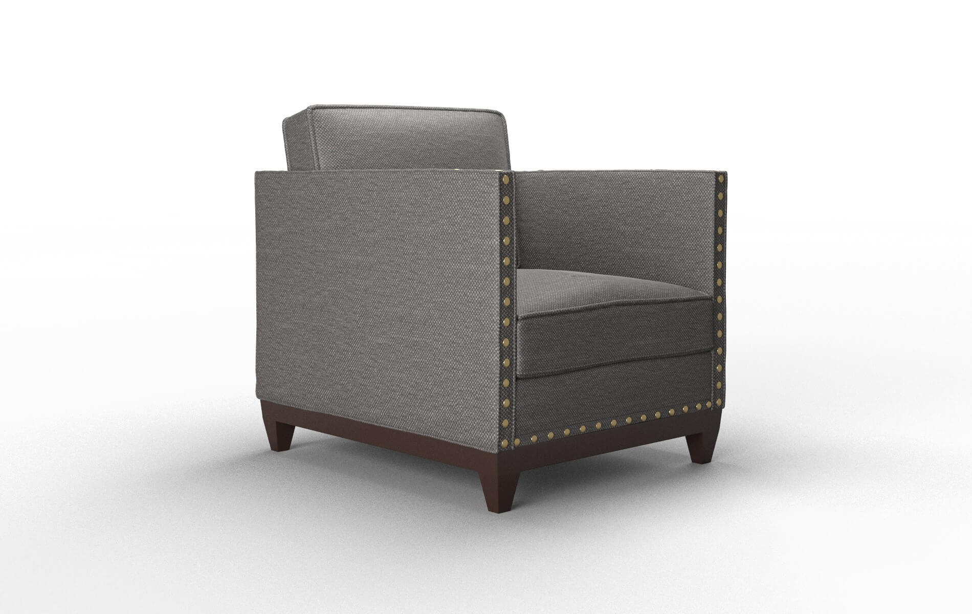 Florence Oscar Grey Chair espresso legs 2