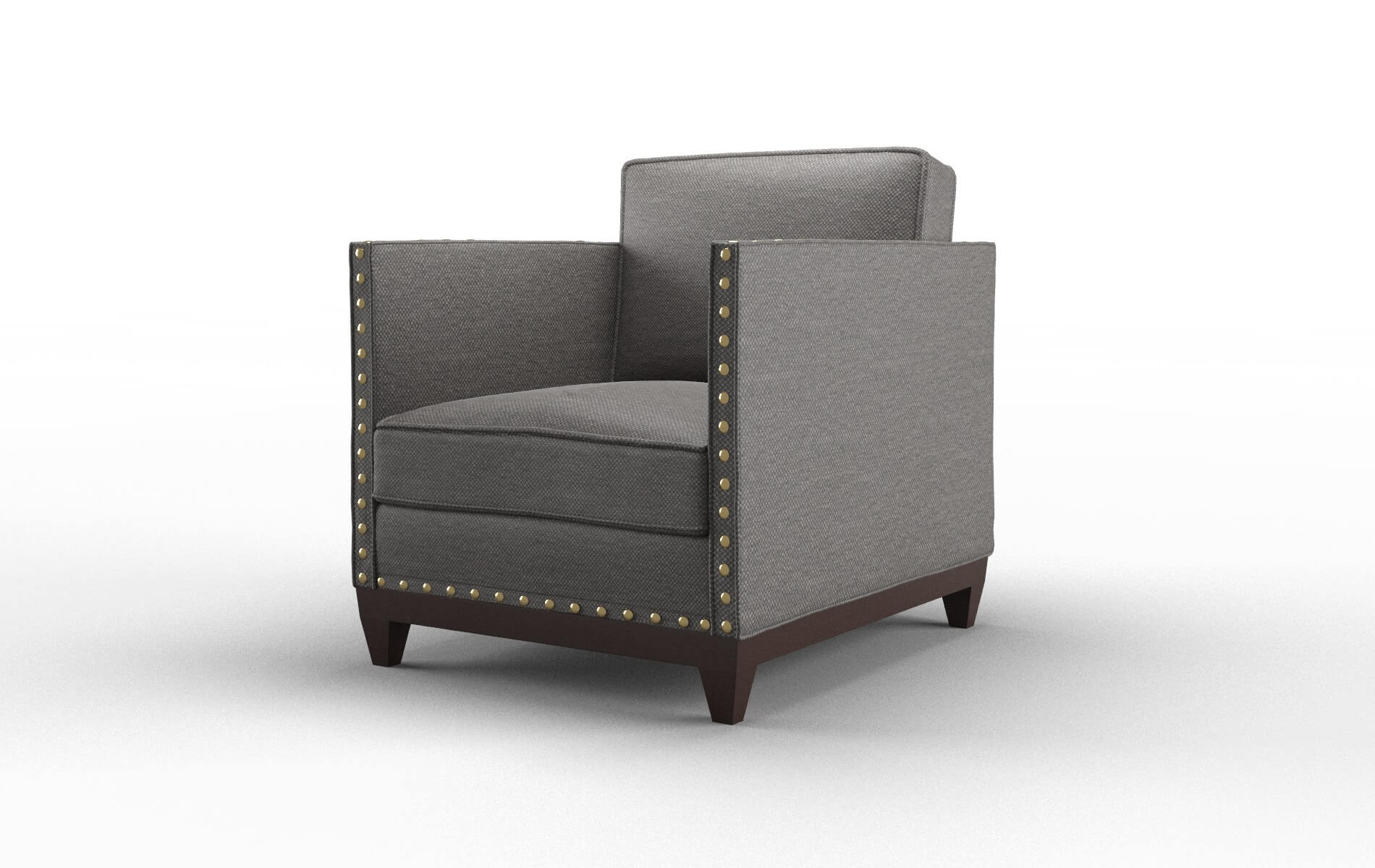 Florence Oscar Grey Chair espresso legs 4