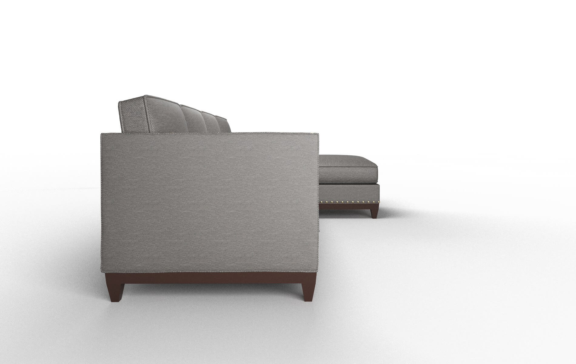 Florence Oscar Grey Panel espresso legs 3