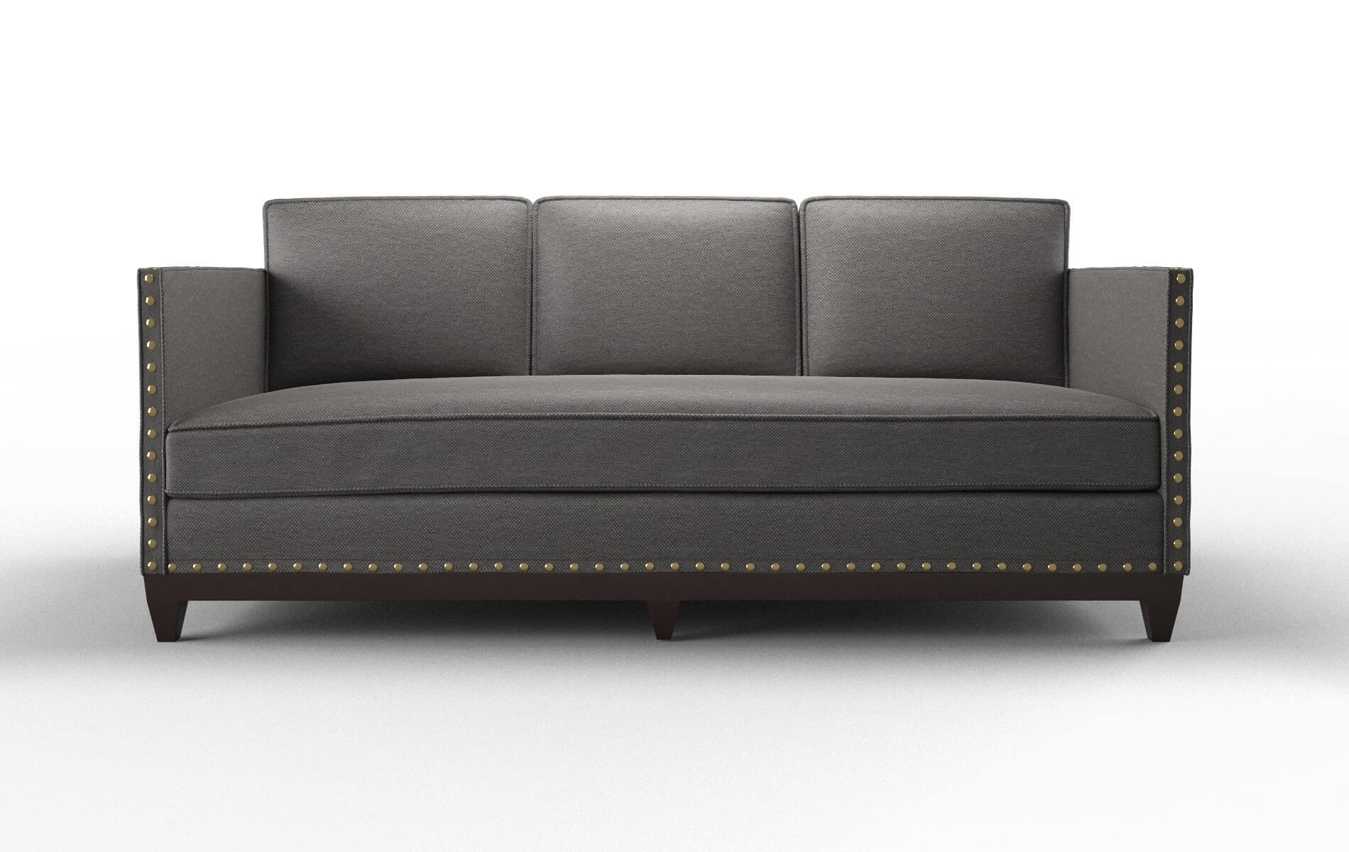 Florence Oscar Grey Sofa espresso legs 1