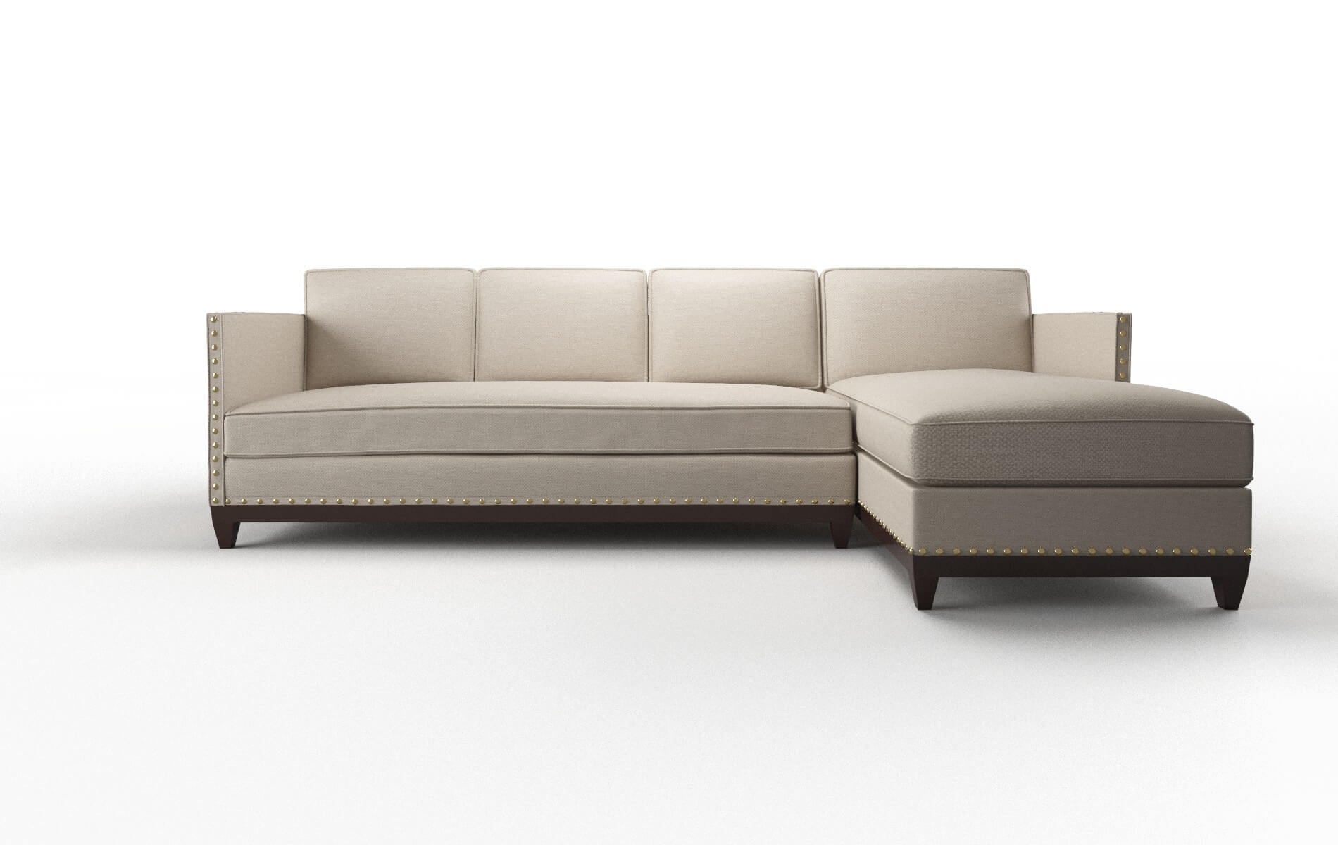 Florence Oscar Linen Panel espresso legs 1