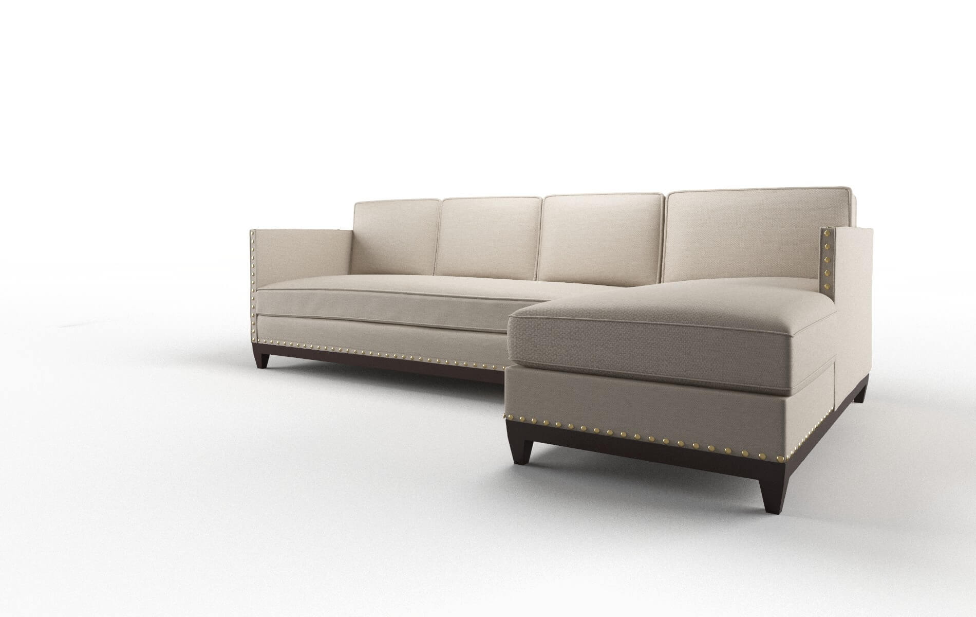 Florence Oscar Linen Panel espresso legs 4