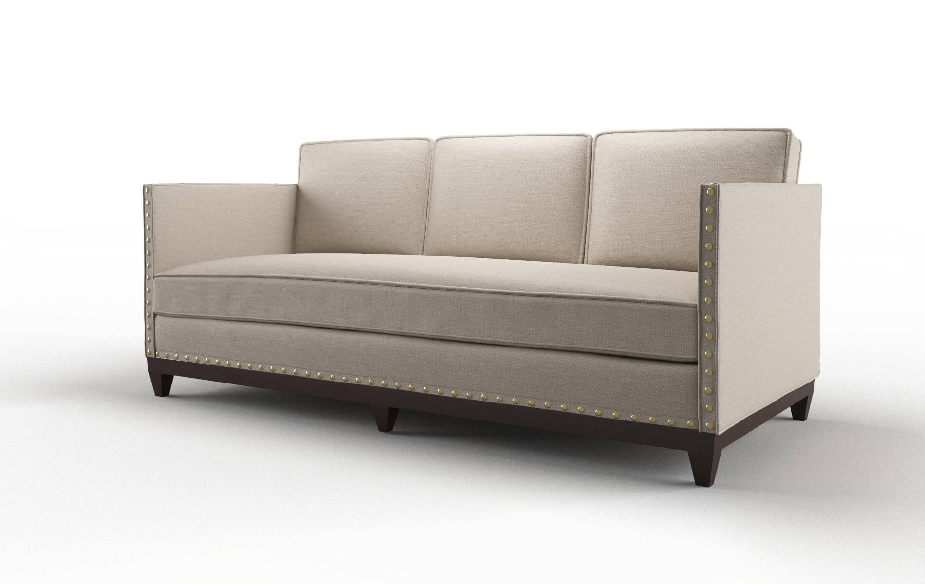 Florence Oscar Linen Sofa espresso legs 4