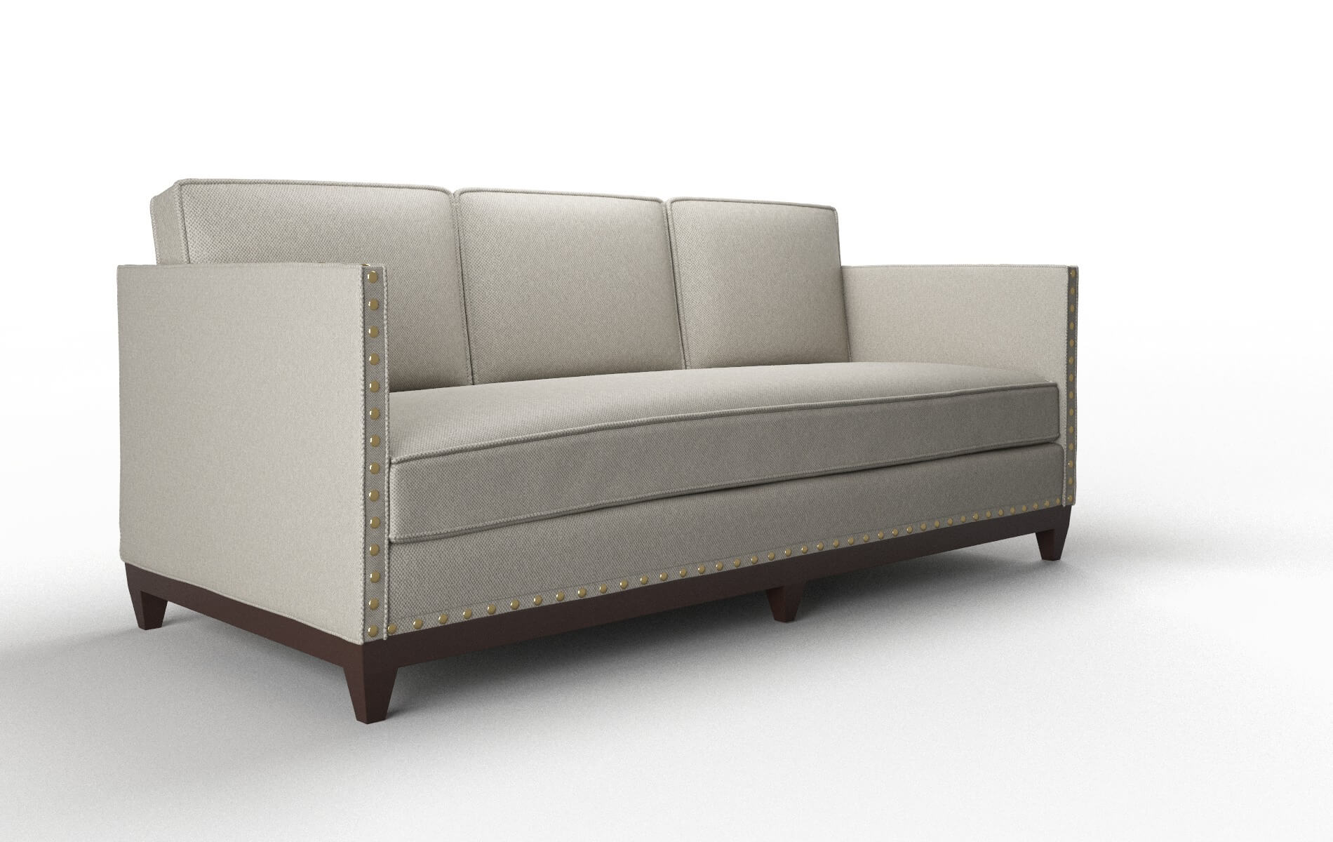 Florence Oscar Silver Sofa espresso legs 2