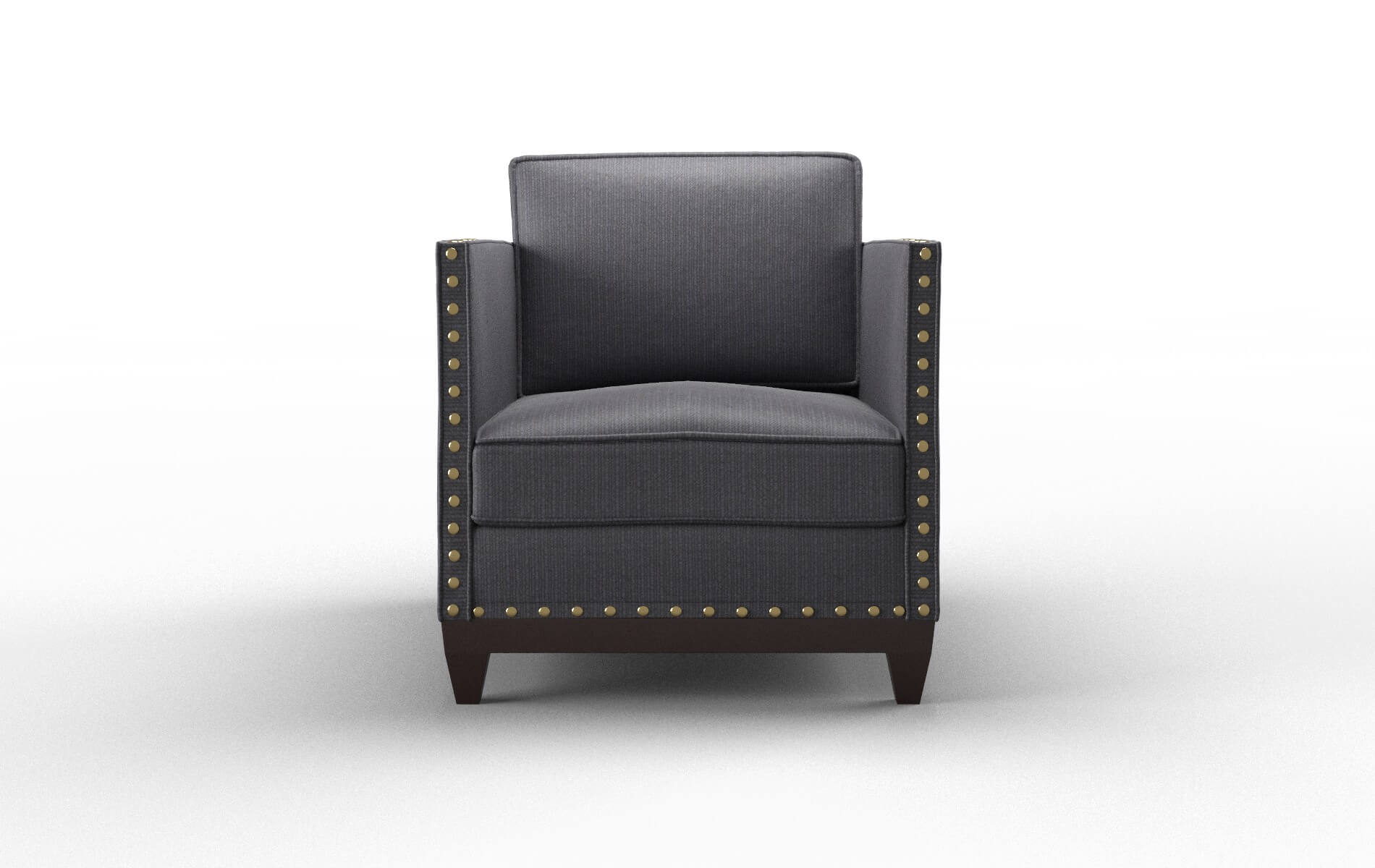 Florence Parker Charcoal Chair espresso legs 1