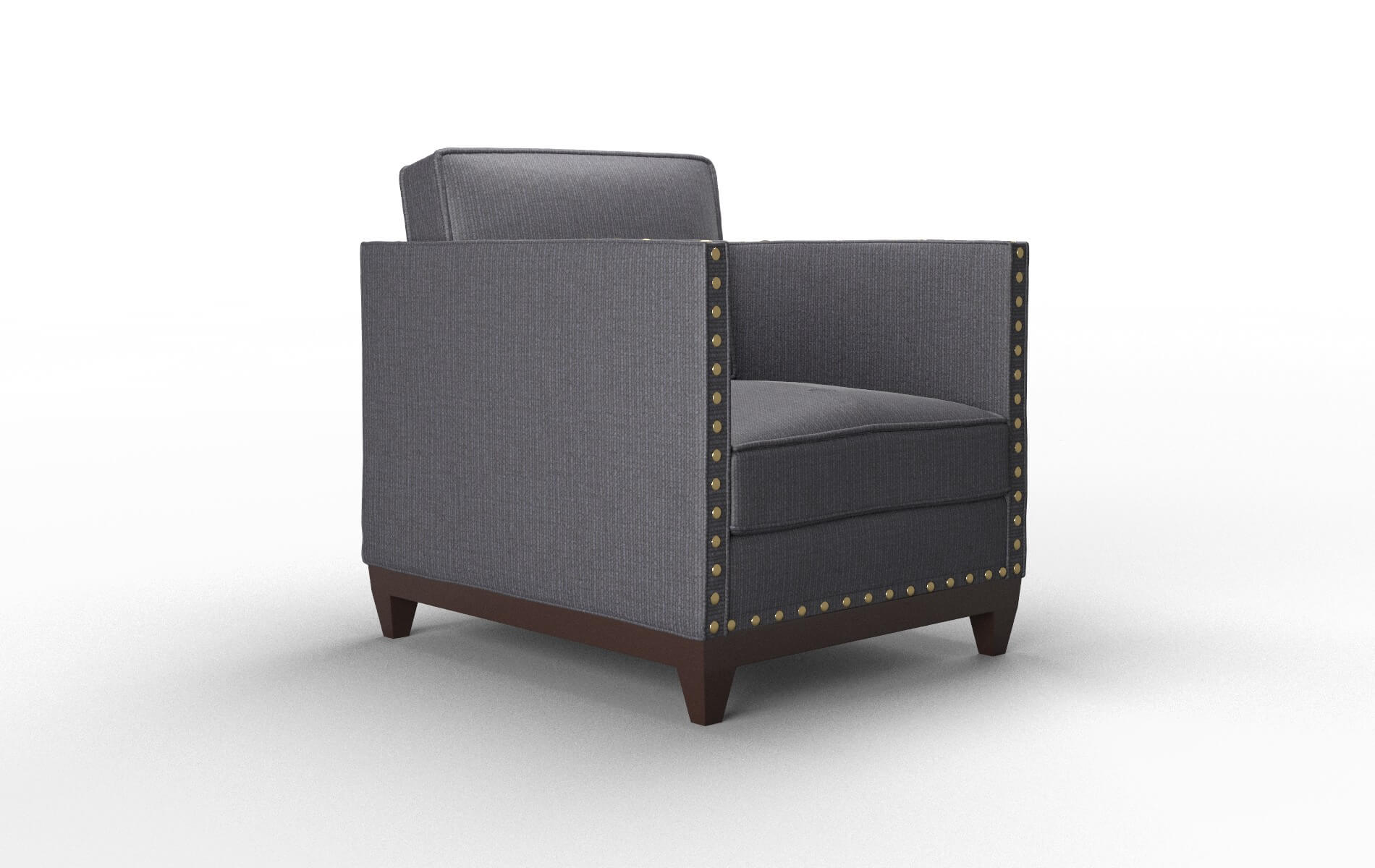 Florence Parker Charcoal Chair espresso legs 2