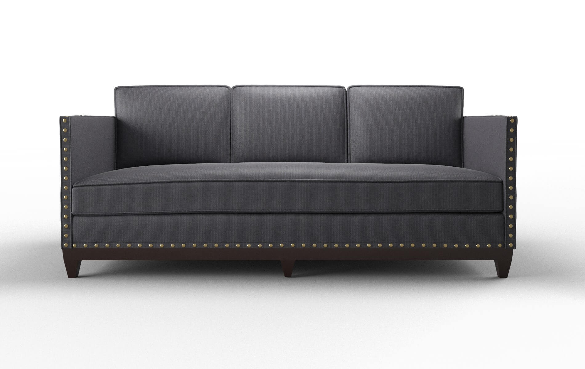 Florence Parker Charcoal Sofa espresso legs 1