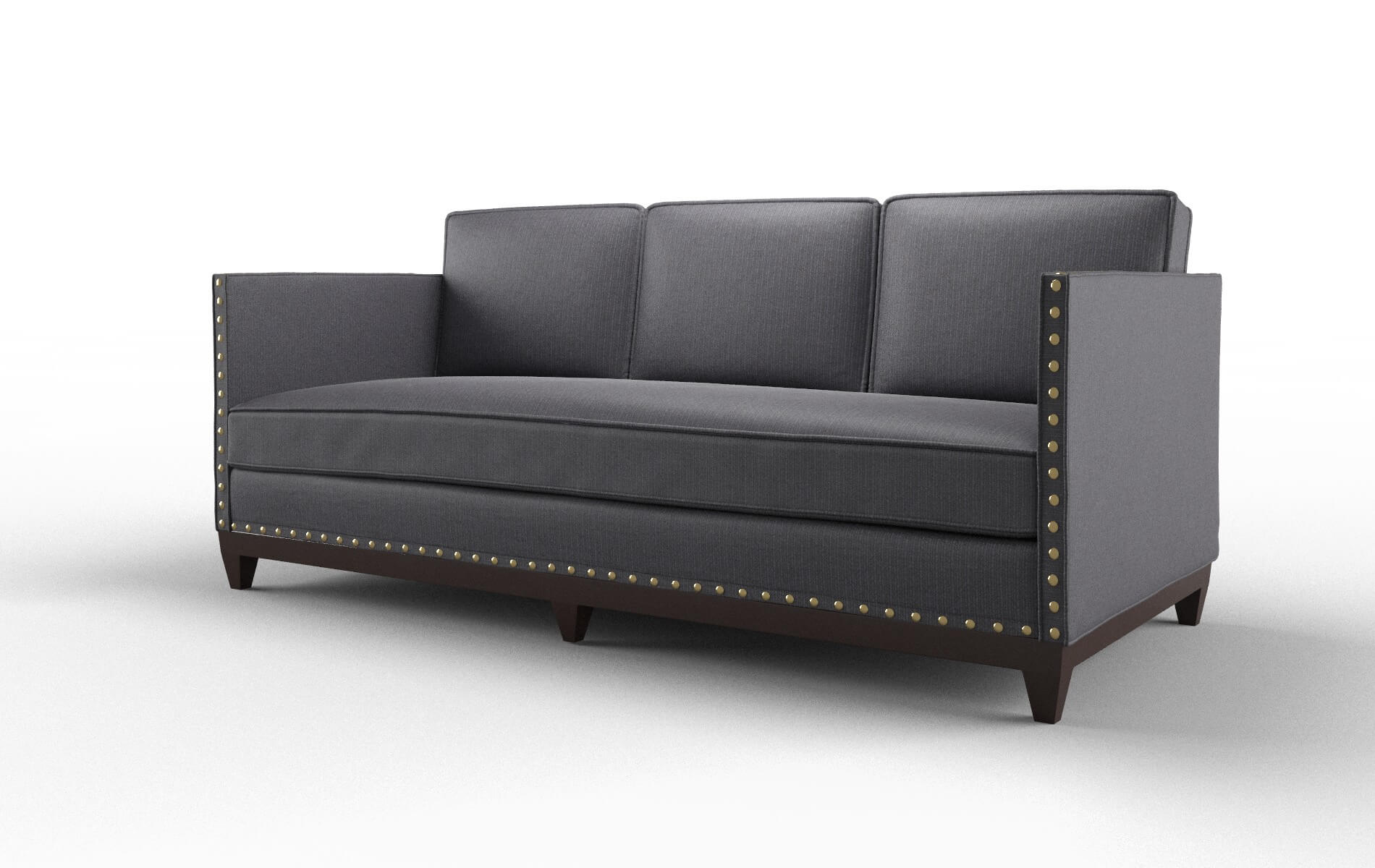 Florence Parker Charcoal Sofa espresso legs 4