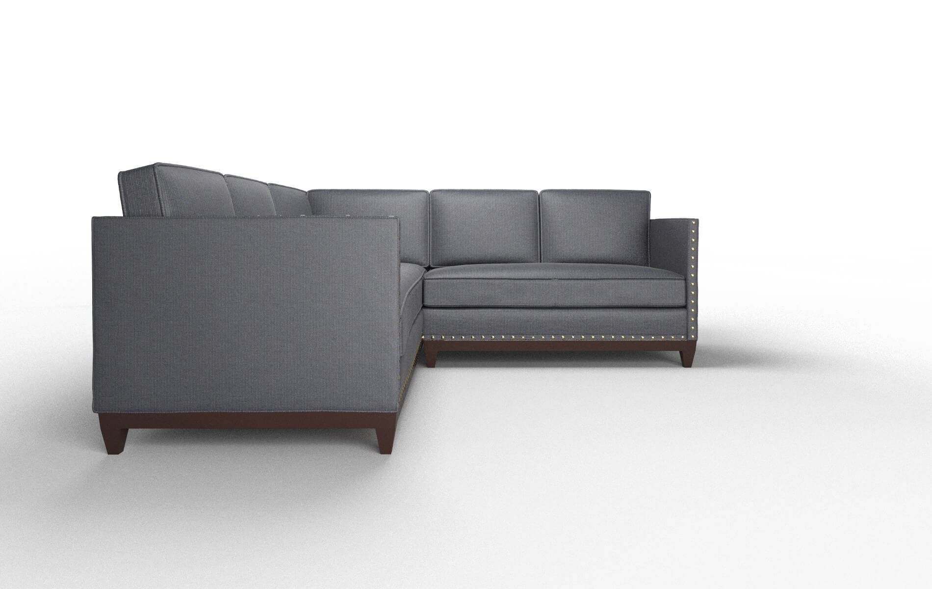 Florence Parker Midnight Sectional espresso legs 2
