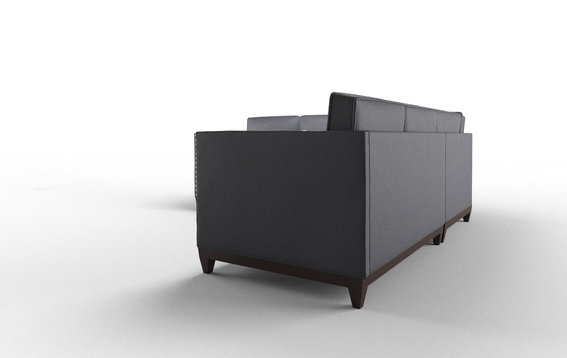 Florence Parker Midnight Sectional espresso legs 4