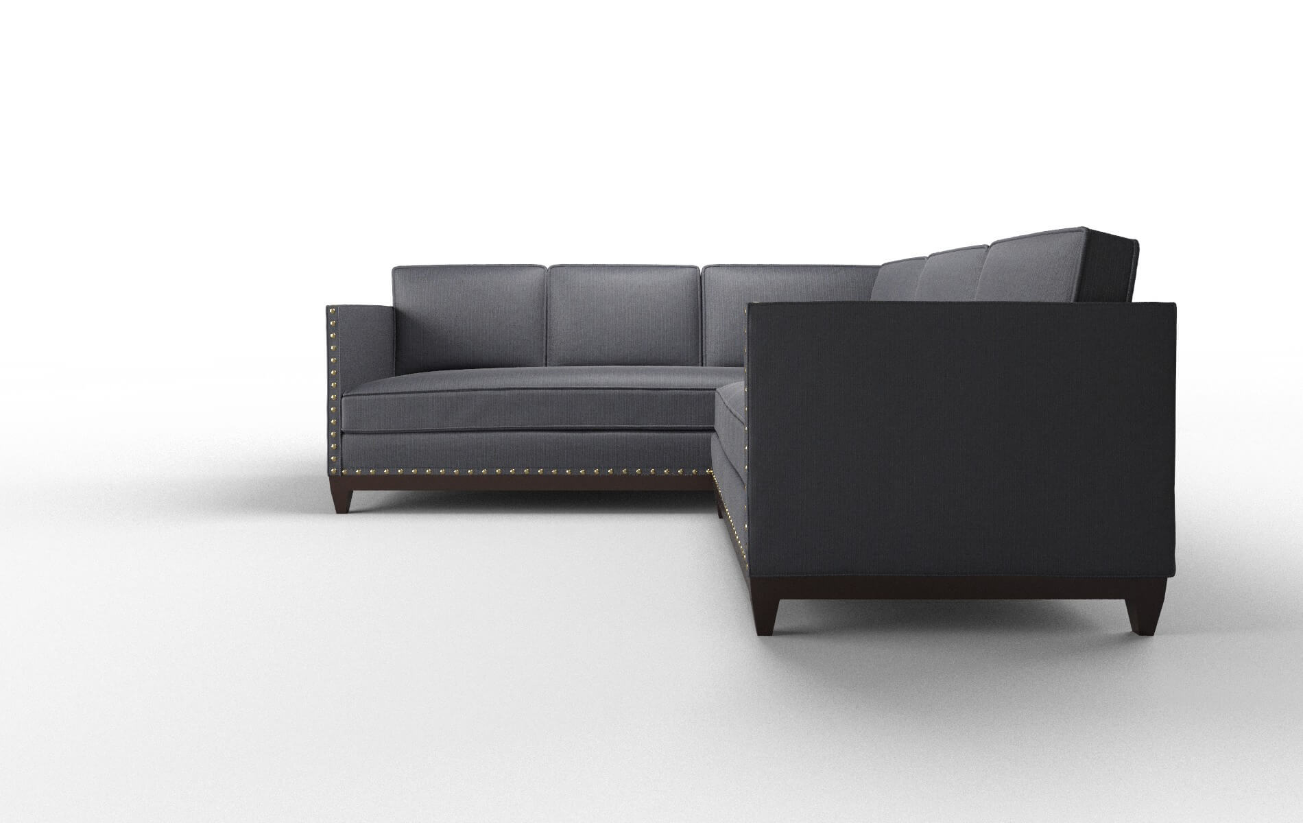 Florence Parker Midnight Sectional espresso legs 5