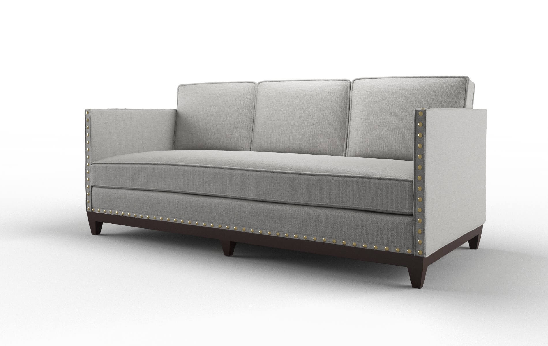 Florence Parker Silver Sofa espresso legs 4