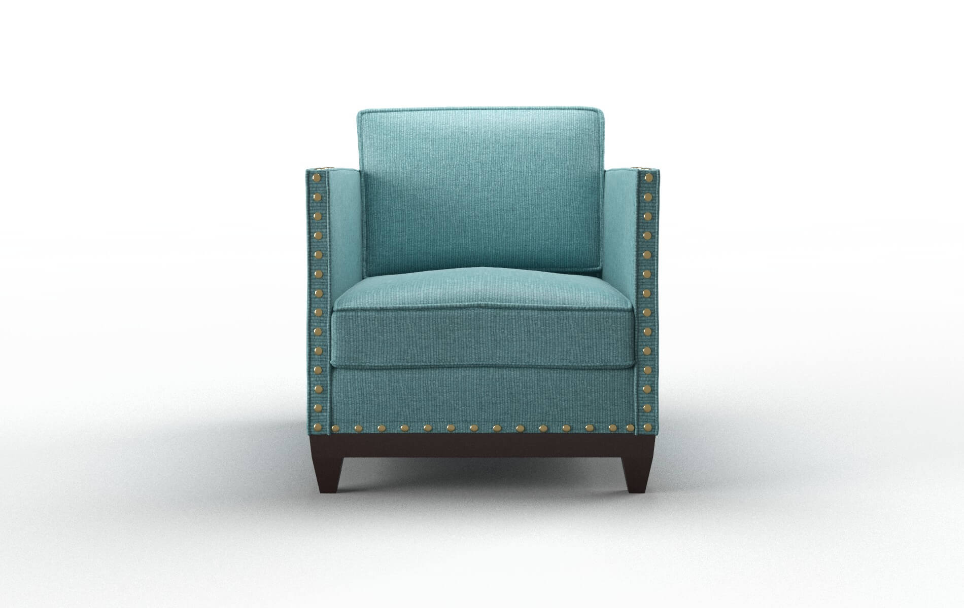 Florence Parker Turquoise Chair espresso legs 1