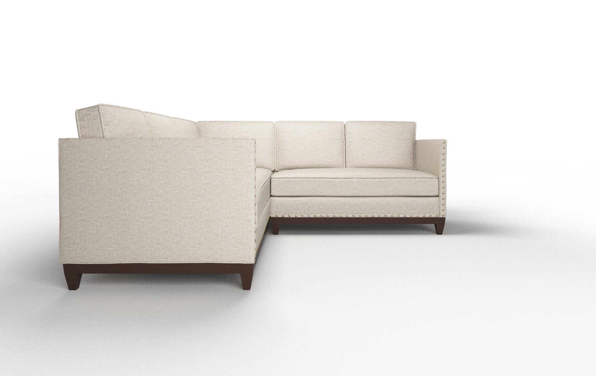 Florence Parker Wheat Sectional espresso legs 2