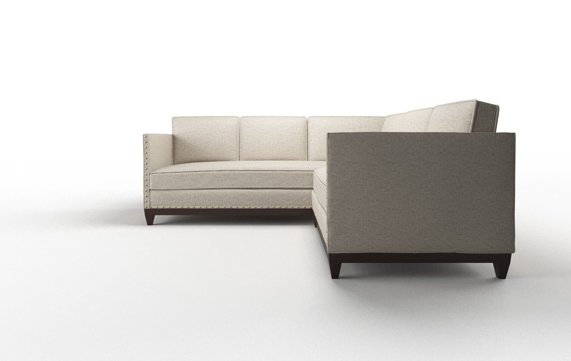 Florence Parker Wheat Sectional espresso legs 5