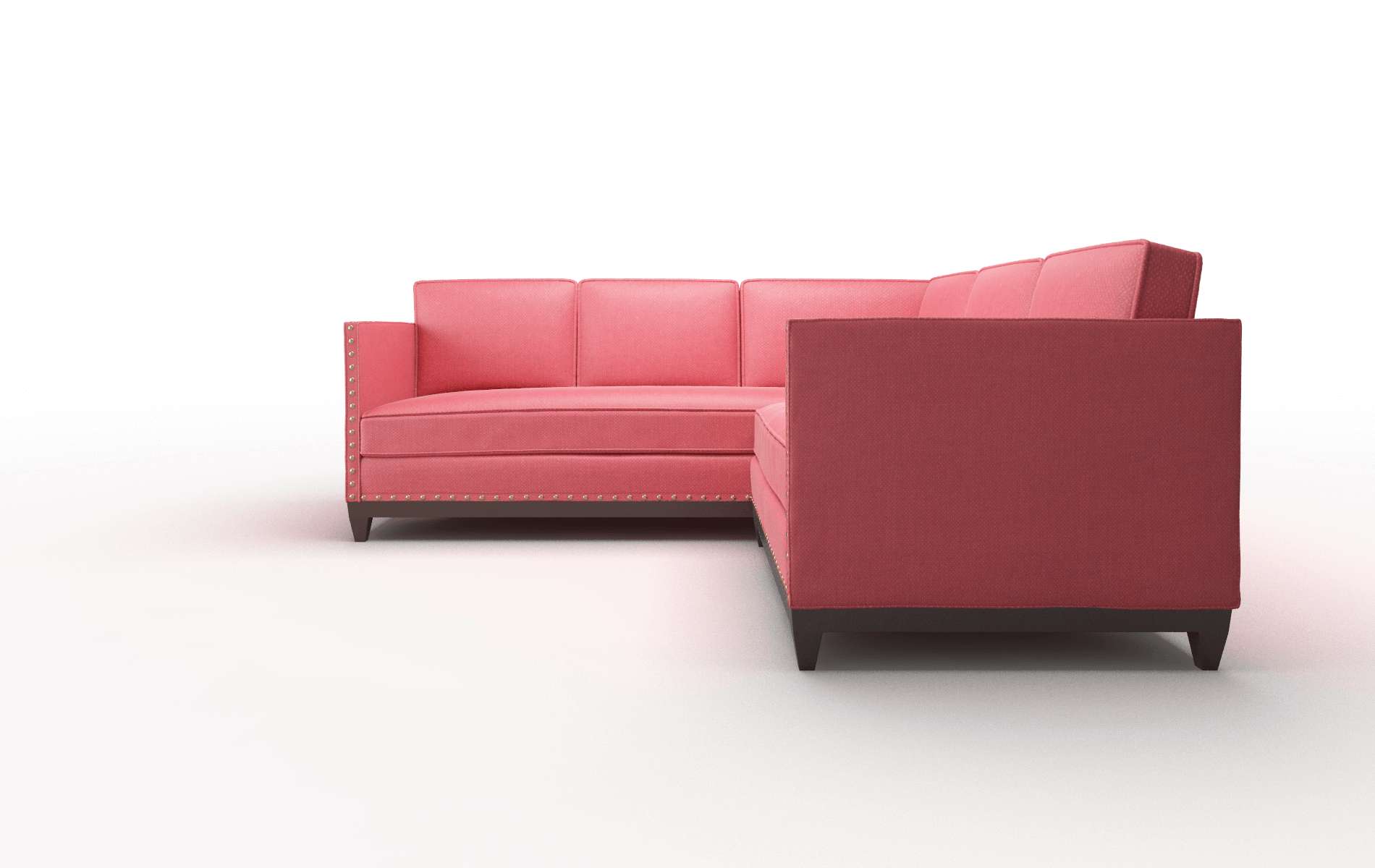Florence Pauline Ruby Sectional espresso legs 5