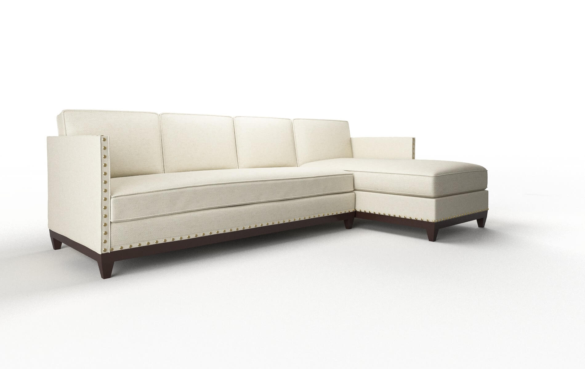 Florence Phoenix Ivory Panel espresso legs 2