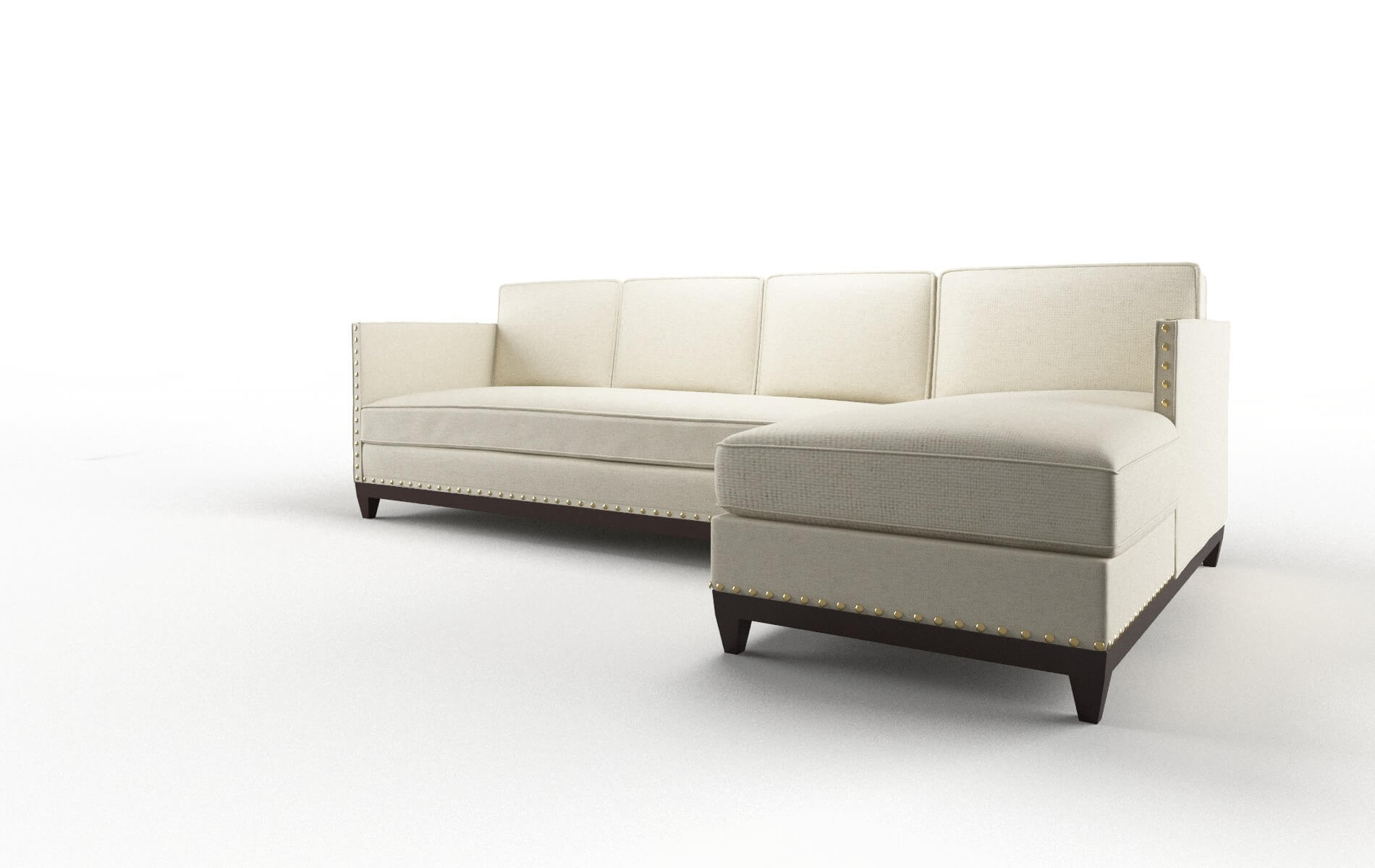 Florence Phoenix Ivory Panel espresso legs 4