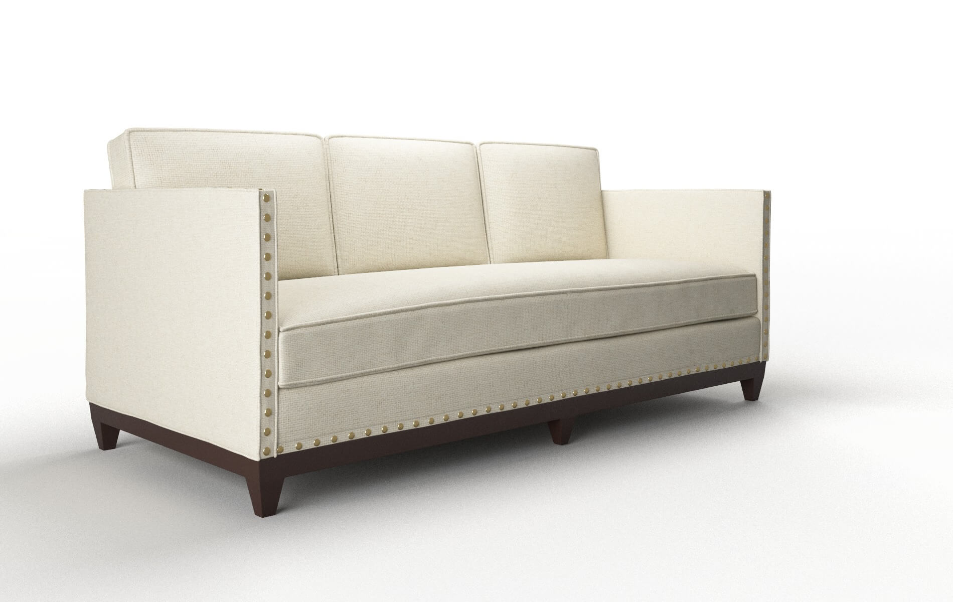 Florence Phoenix Ivory Sofa espresso legs 2