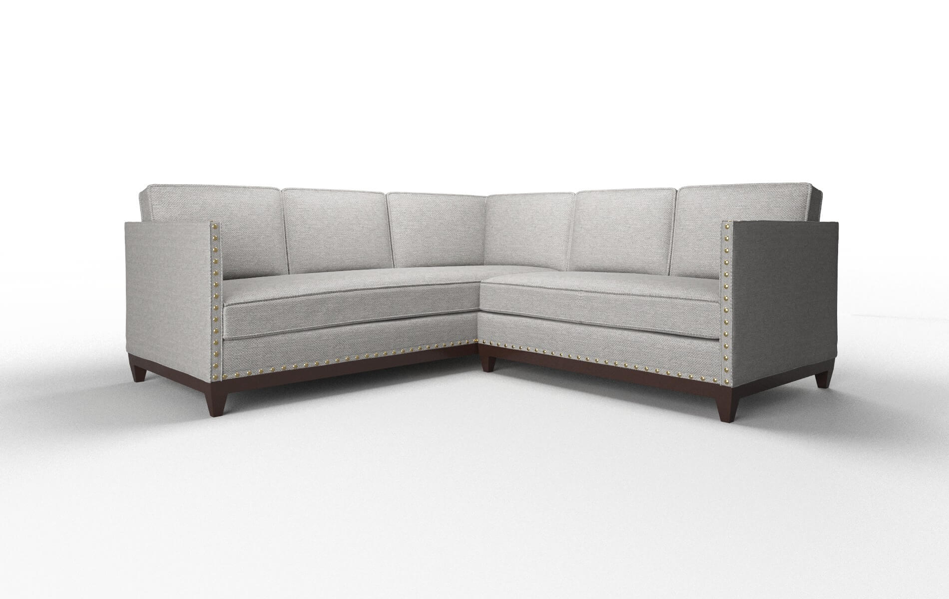 Florence Phoenix Smoke Sectional espresso legs 1