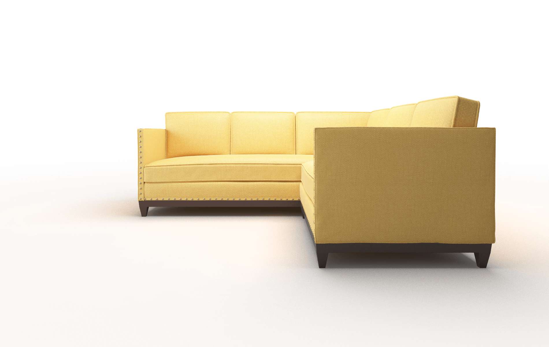 Florence Portland Dijon Sectional espresso legs 5