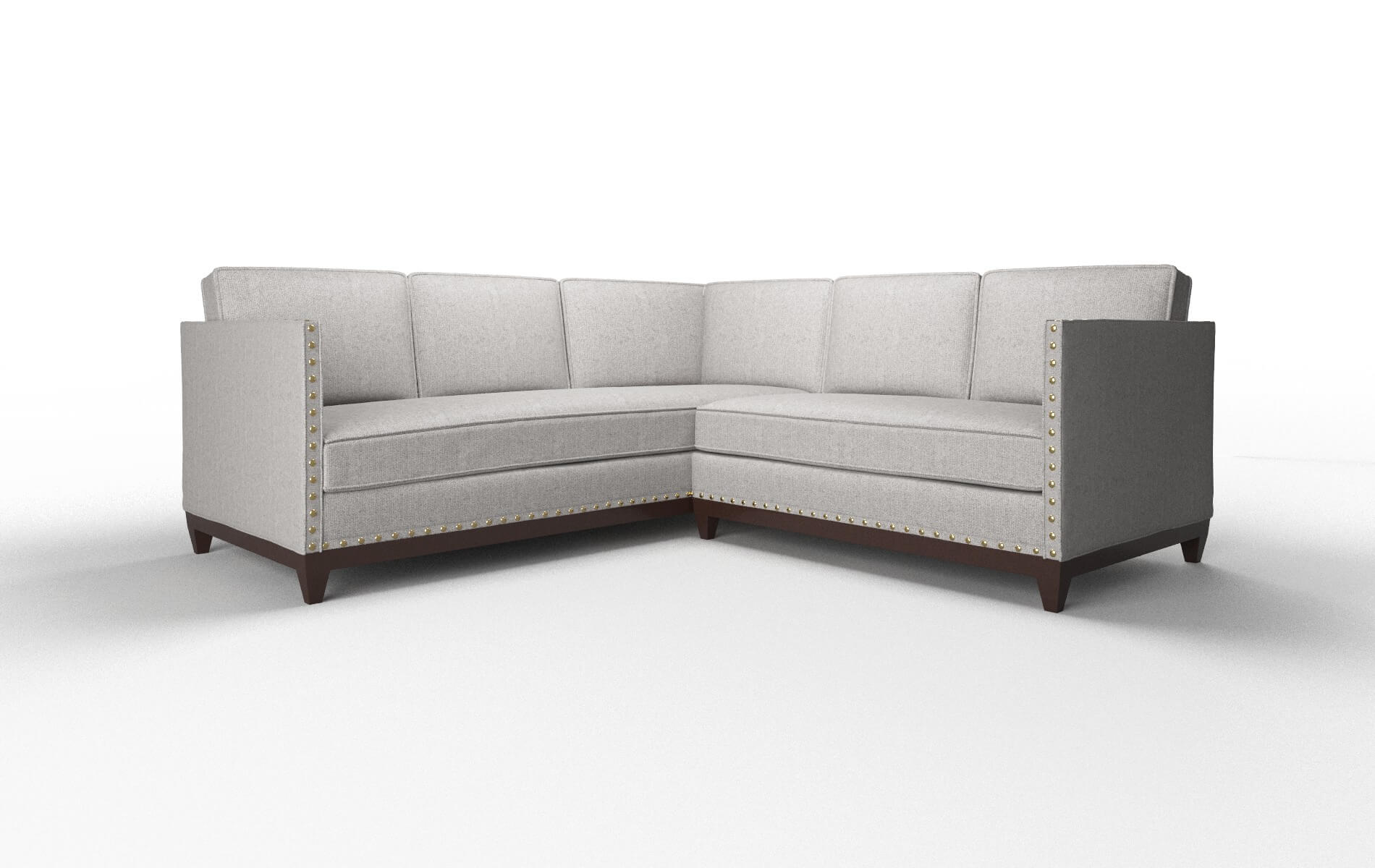 Florence Prime Ash Sectional espresso legs 1