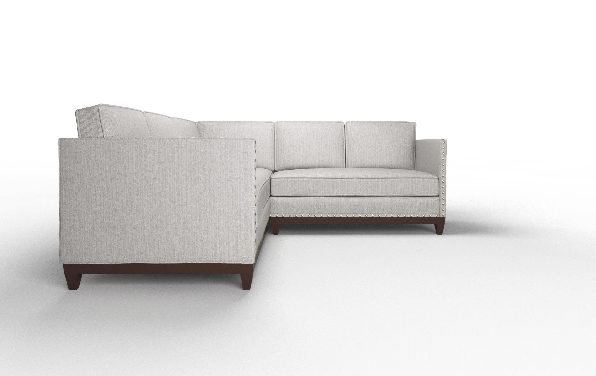 Florence Prime Ash Sectional espresso legs 2