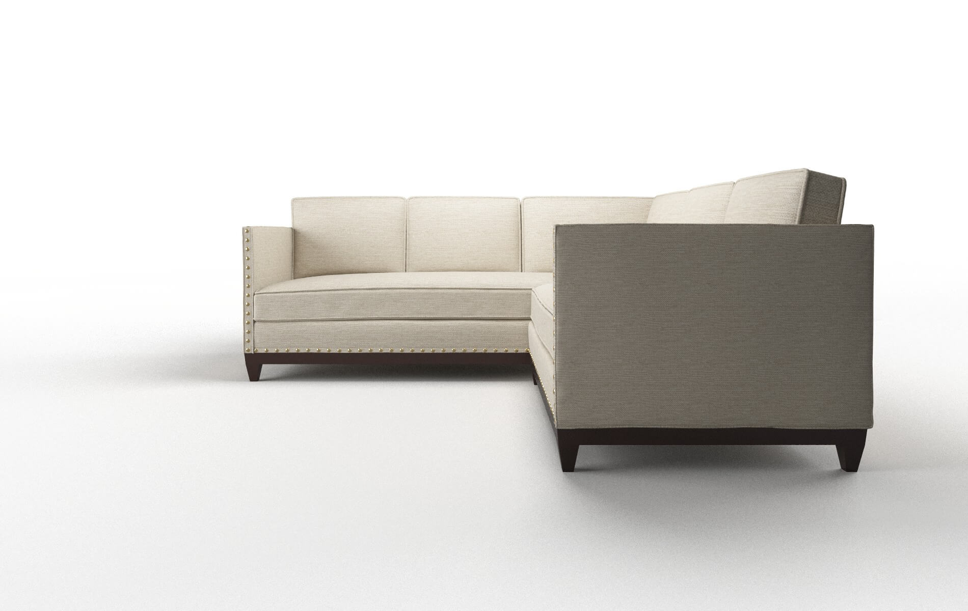 Florence Prime Dusk Sectional espresso legs 5