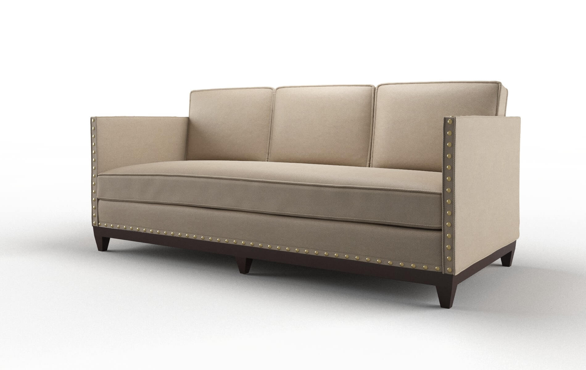 Florence Rocket Cappuccino Sofa espresso legs 4