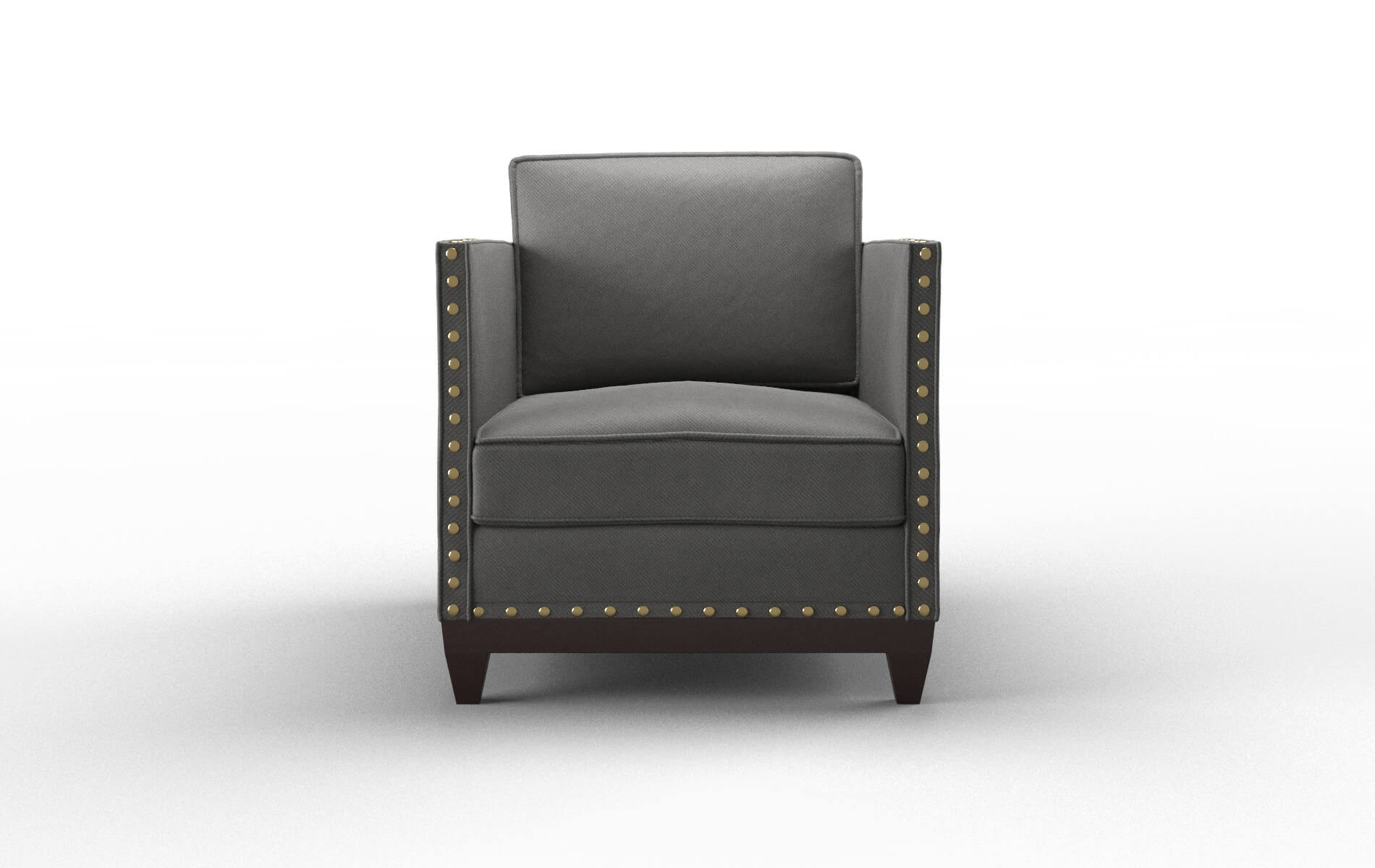 Florence Rocket Charcoal Chair espresso legs 1