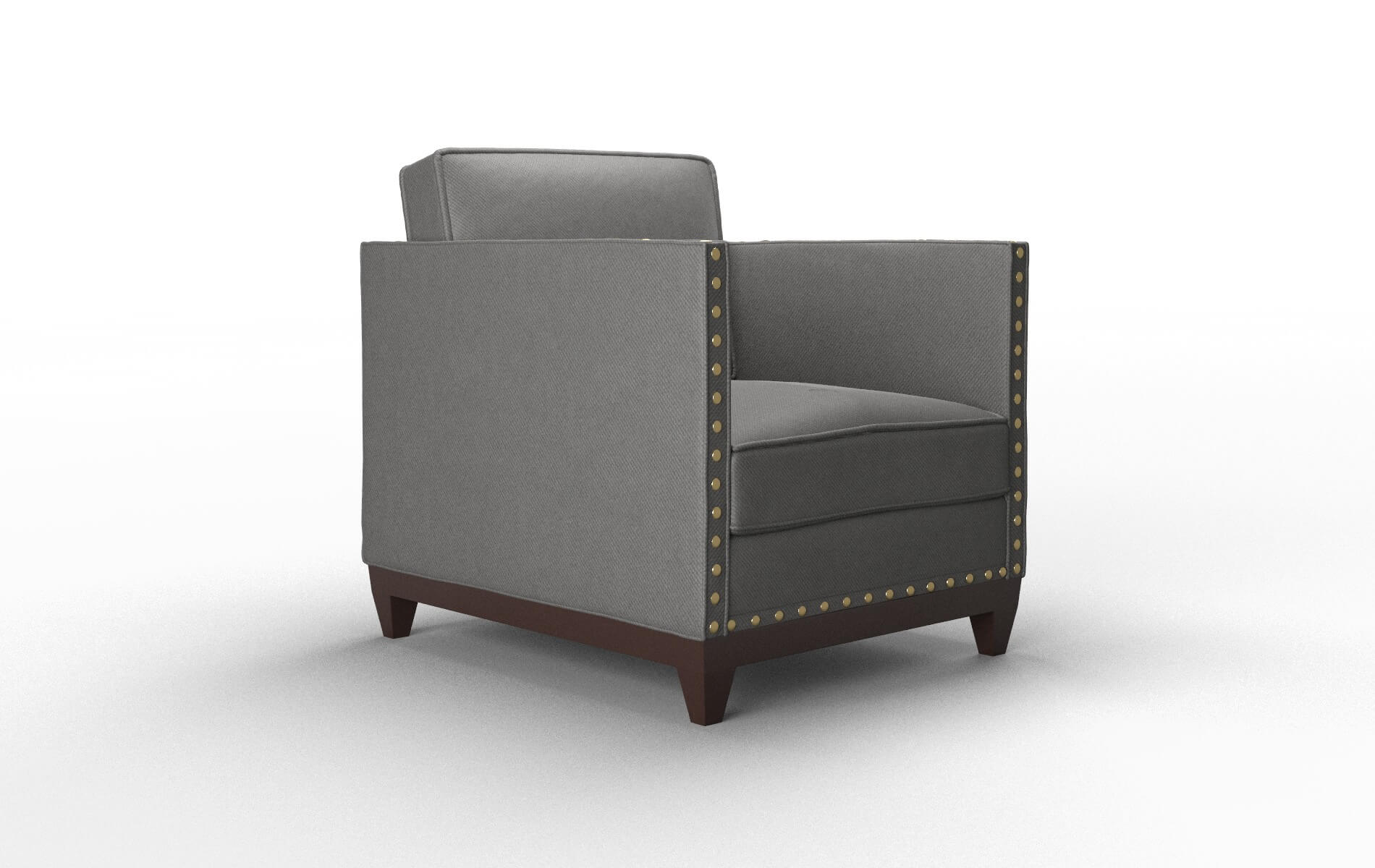 Florence Rocket Charcoal Chair espresso legs 2
