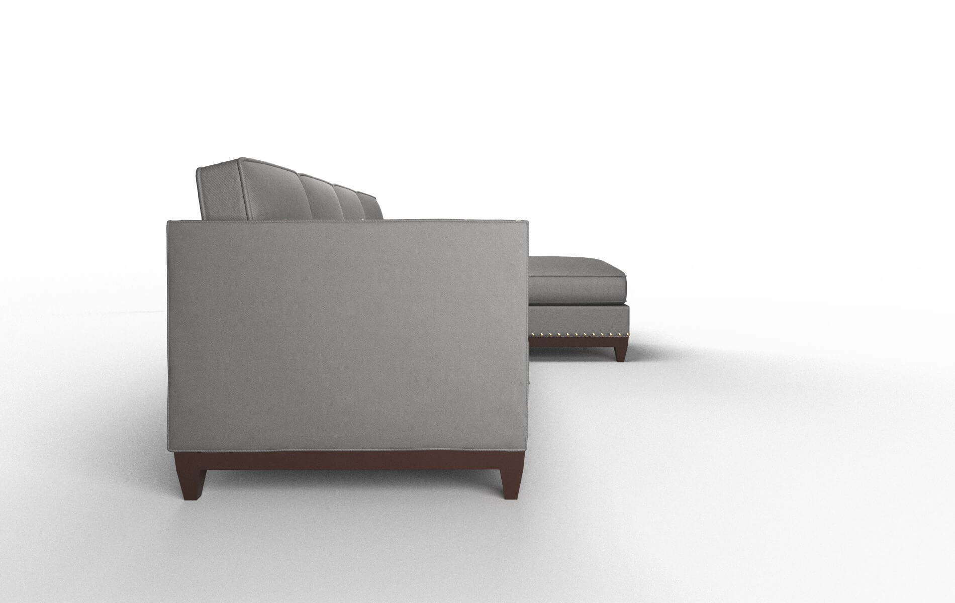 Florence Rocket Charcoal Panel espresso legs 3