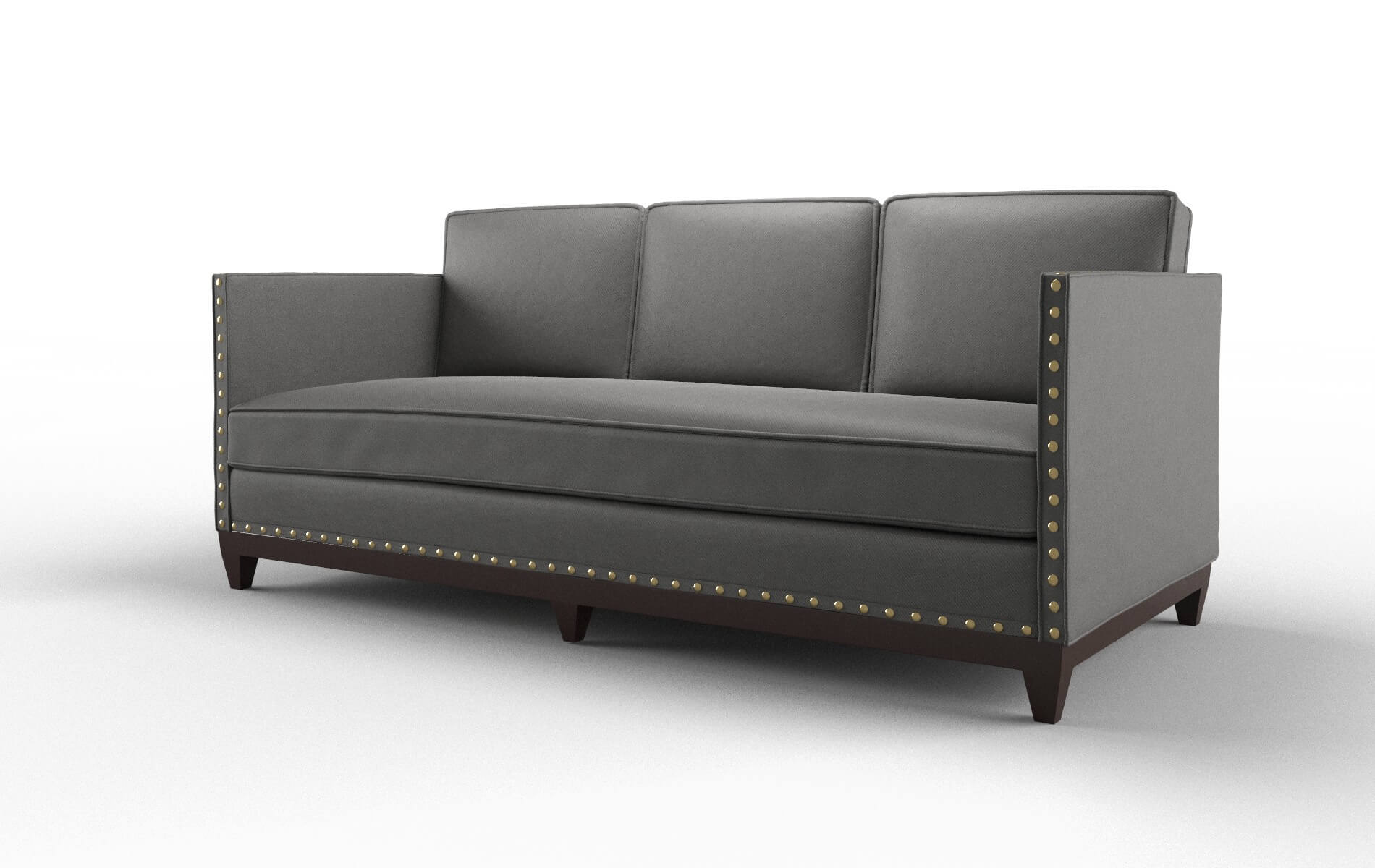 Florence Rocket Charcoal Sofa espresso legs 4