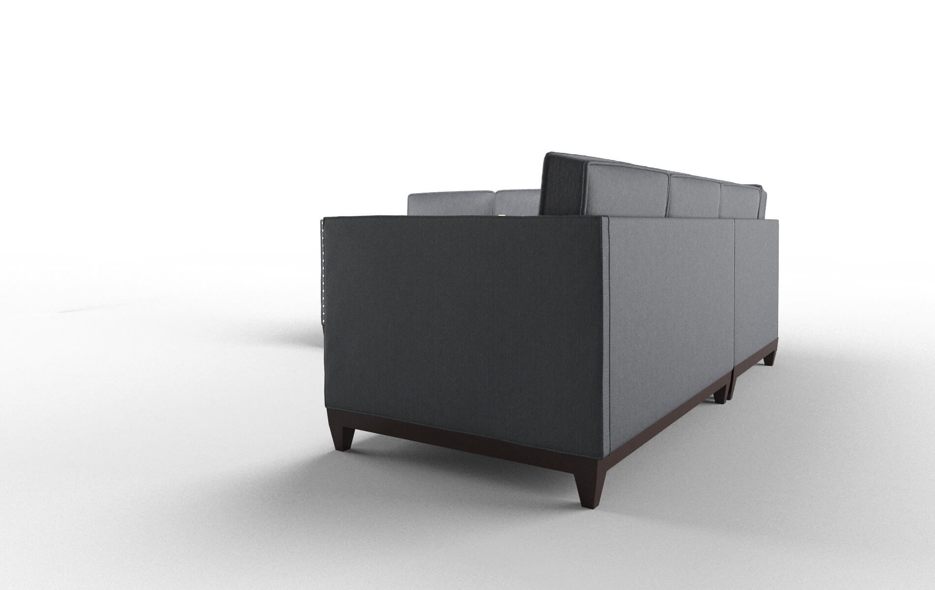 Florence Rocket Eclipse Sectional espresso legs 4