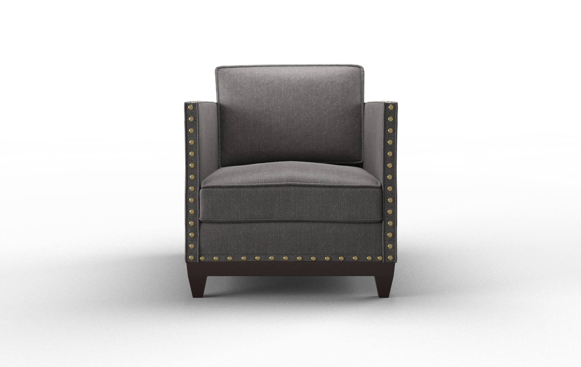 Florence Sasha Grey Chair espresso legs 1