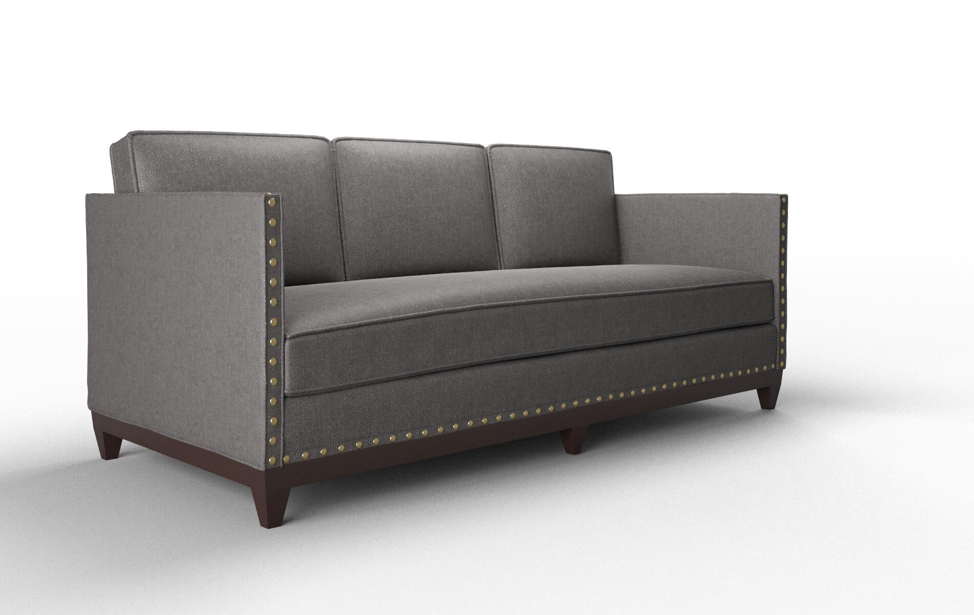 Florence Sasha Grey Sofa espresso legs 2