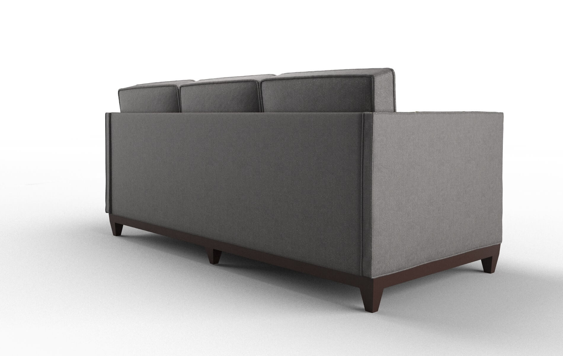 Florence Sasha Grey Sofa espresso legs 5
