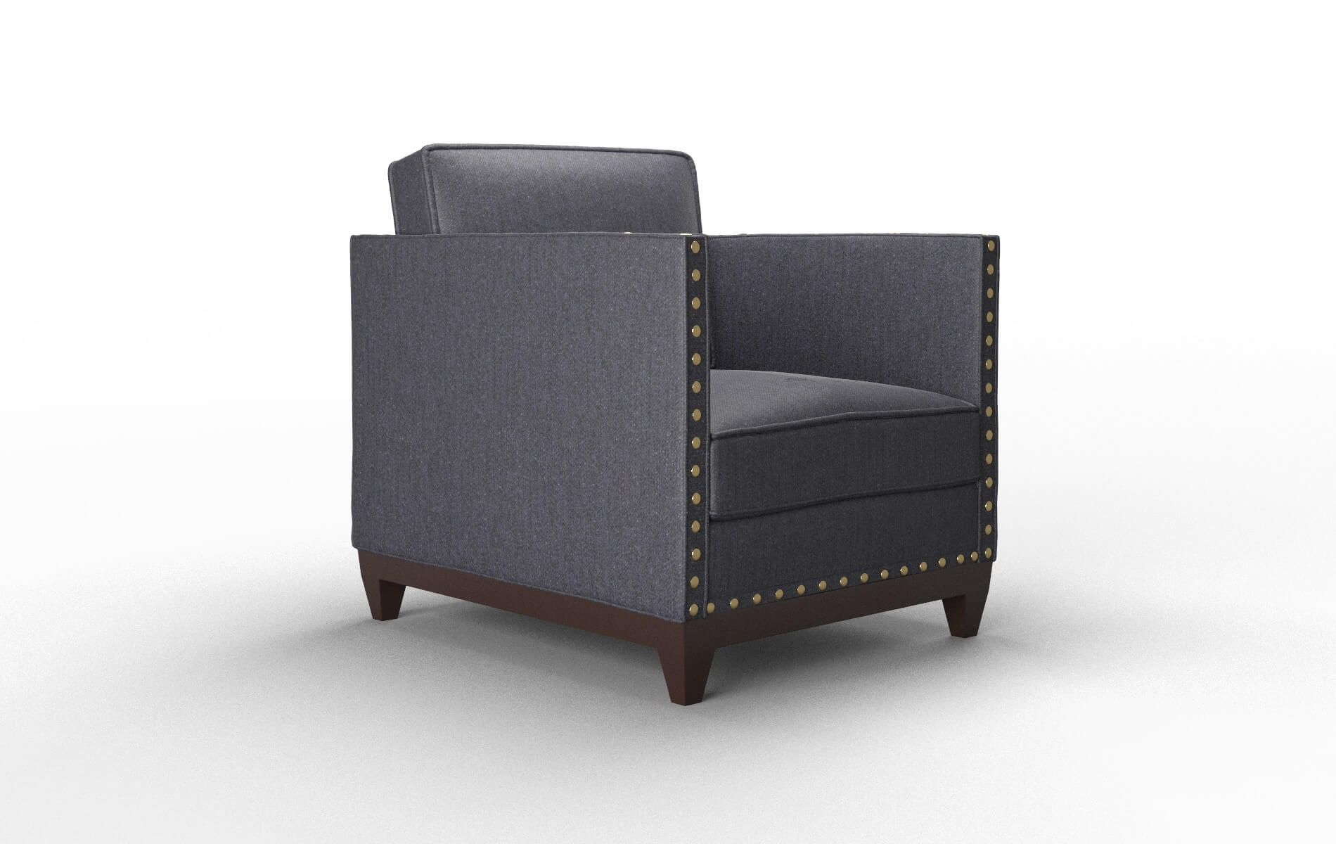 Florence Sasha Navy Chair espresso legs 2