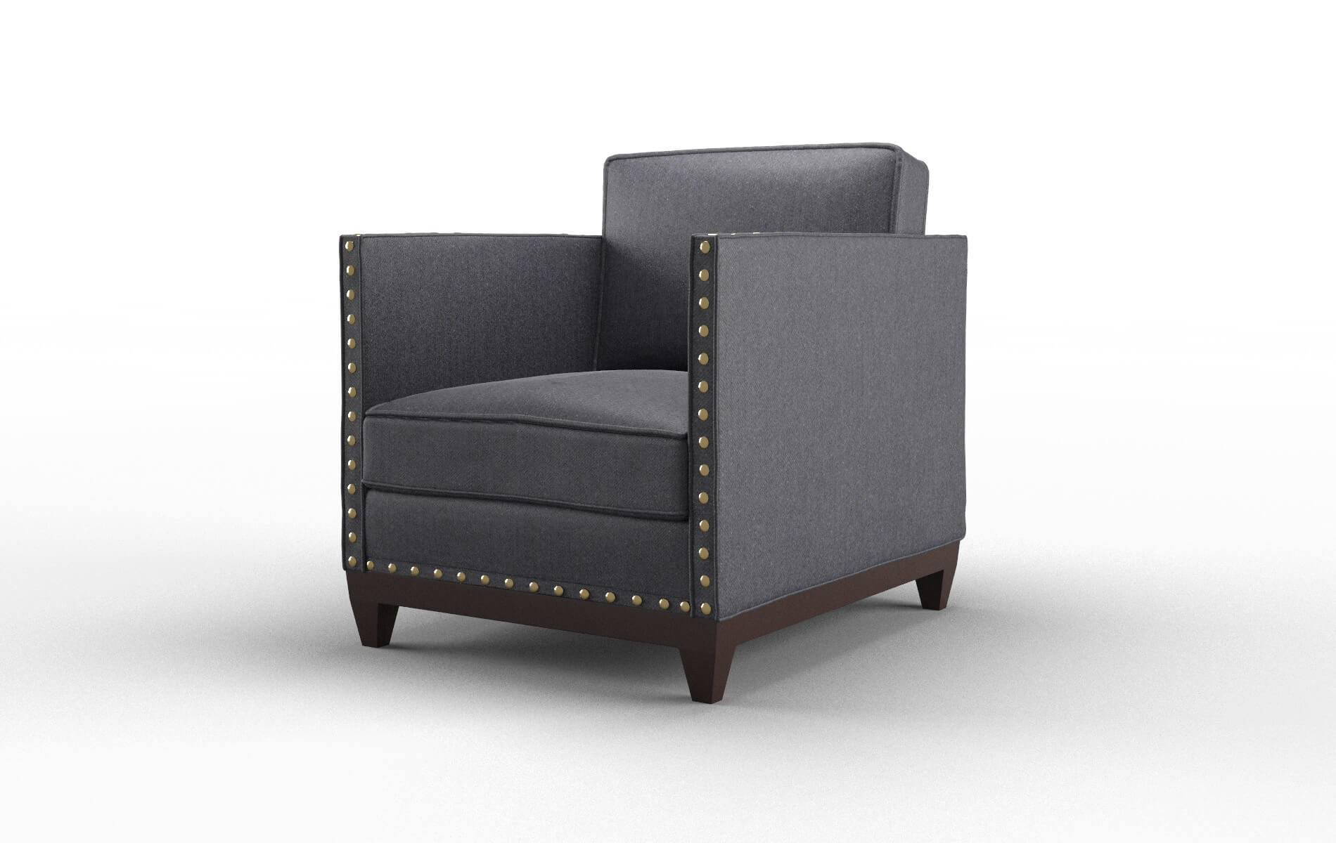 Florence Sasha Navy Chair espresso legs 4