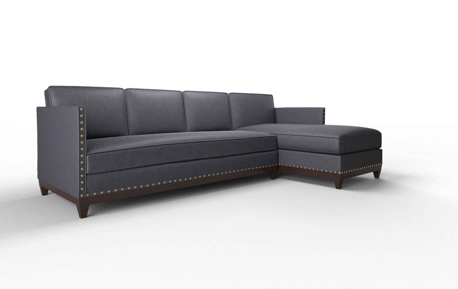 Florence Sasha Navy Panel espresso legs 2