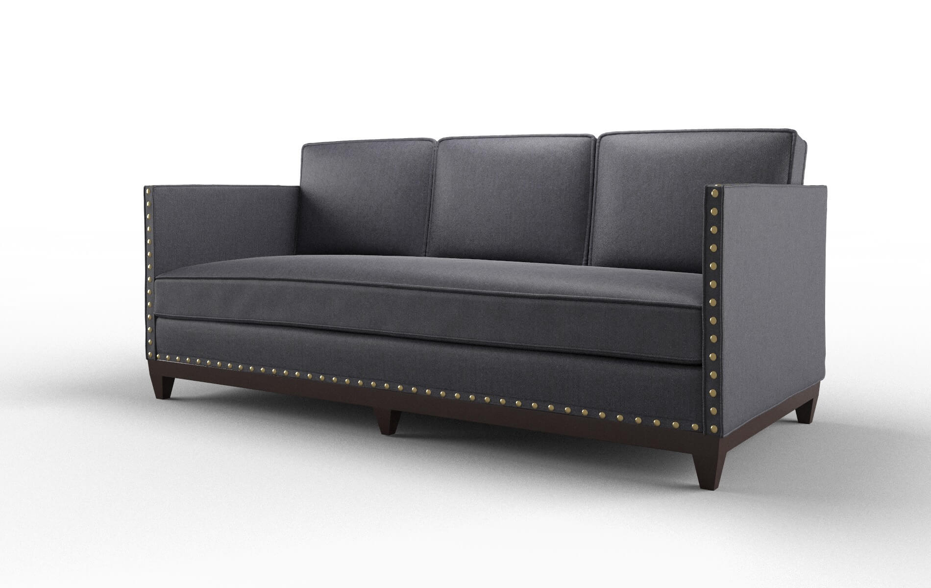 Florence Sasha Navy Sofa espresso legs 4