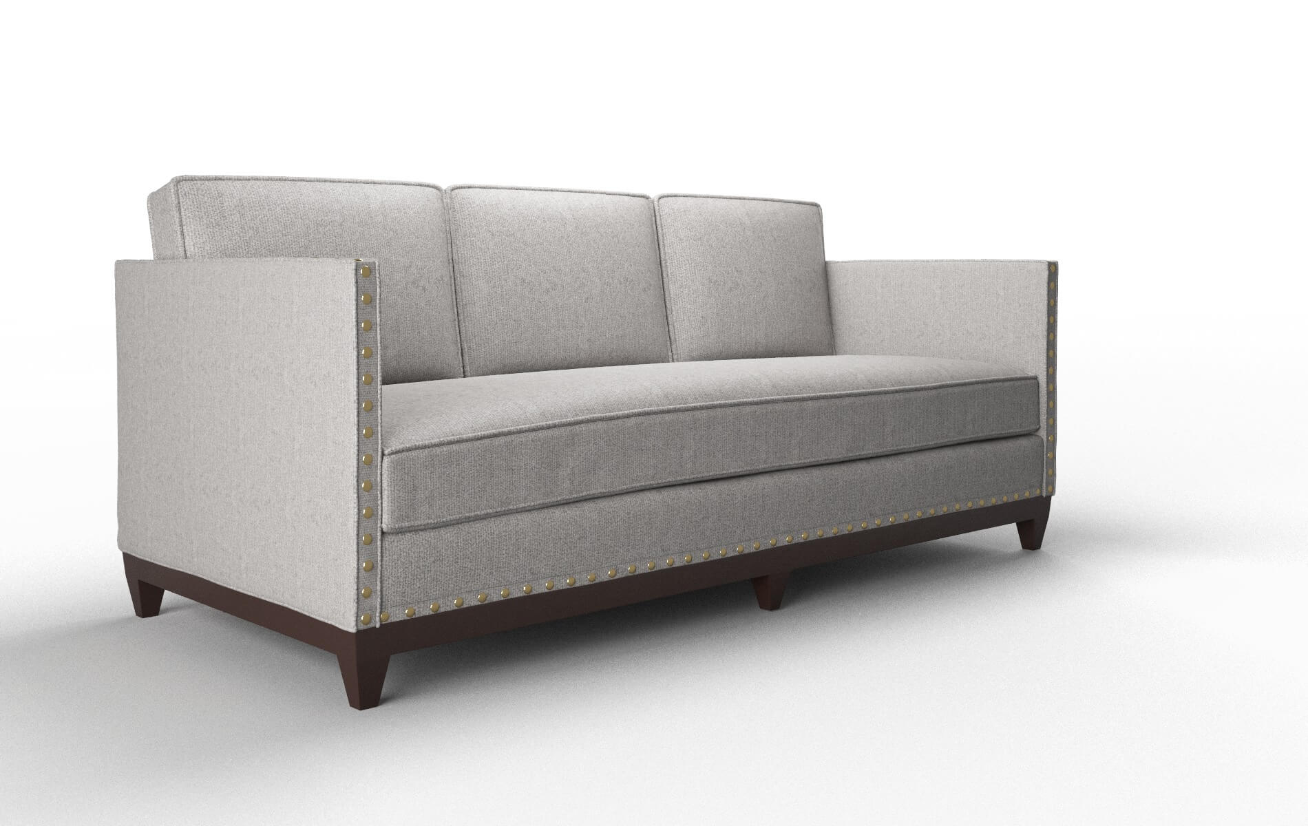 Florence Sasha Silver Sofa espresso legs 2