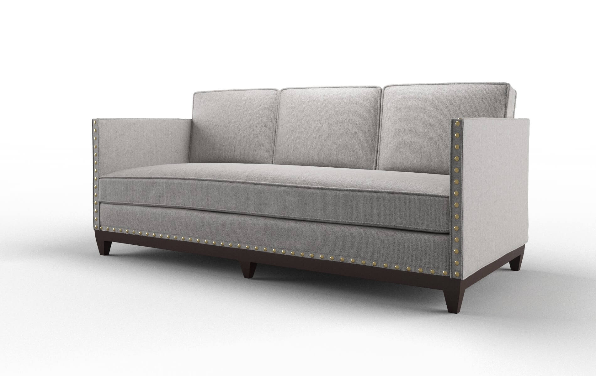 Florence Sasha Silver Sofa espresso legs 4