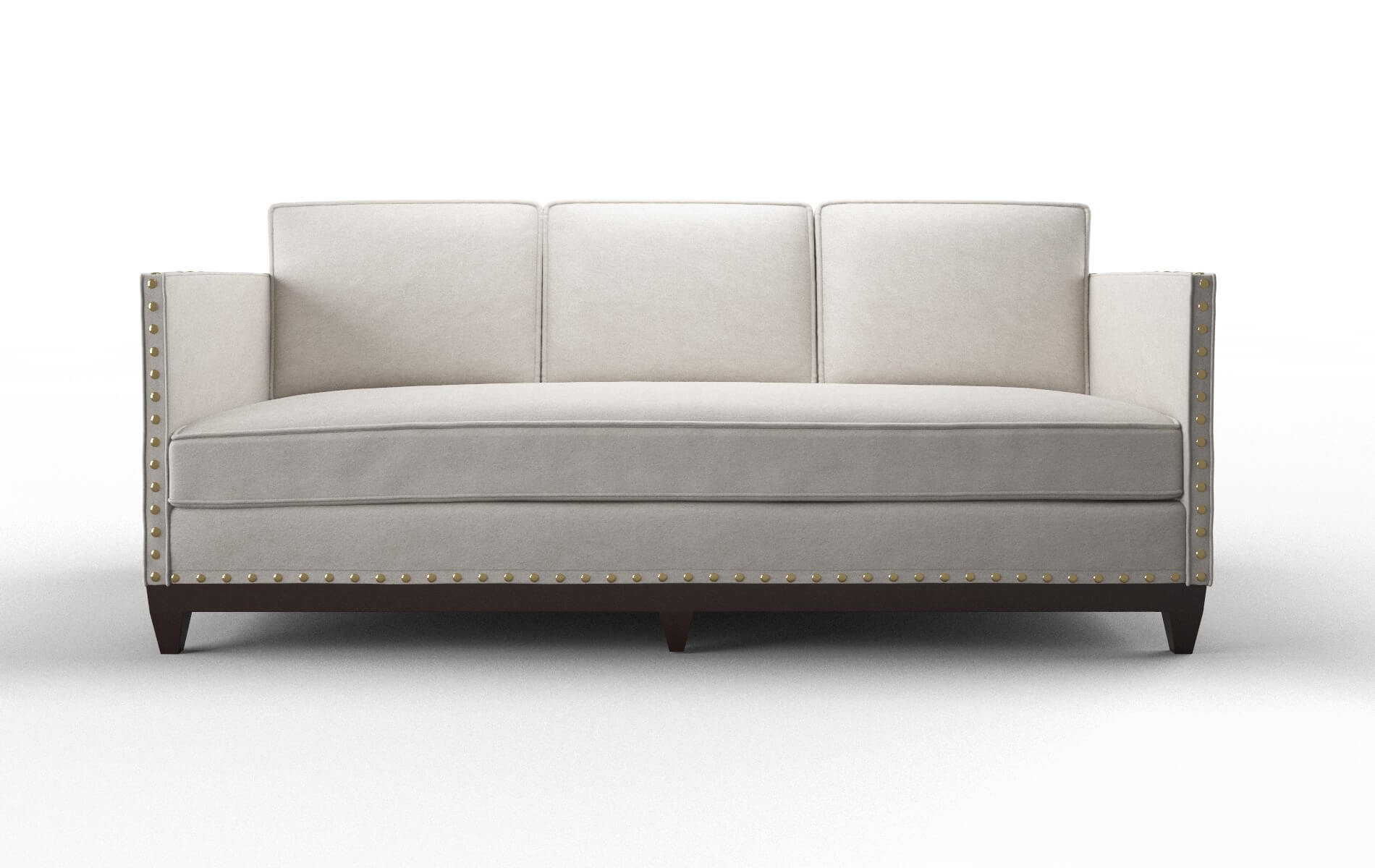 Florence Suave Dove Sofa espresso legs 1