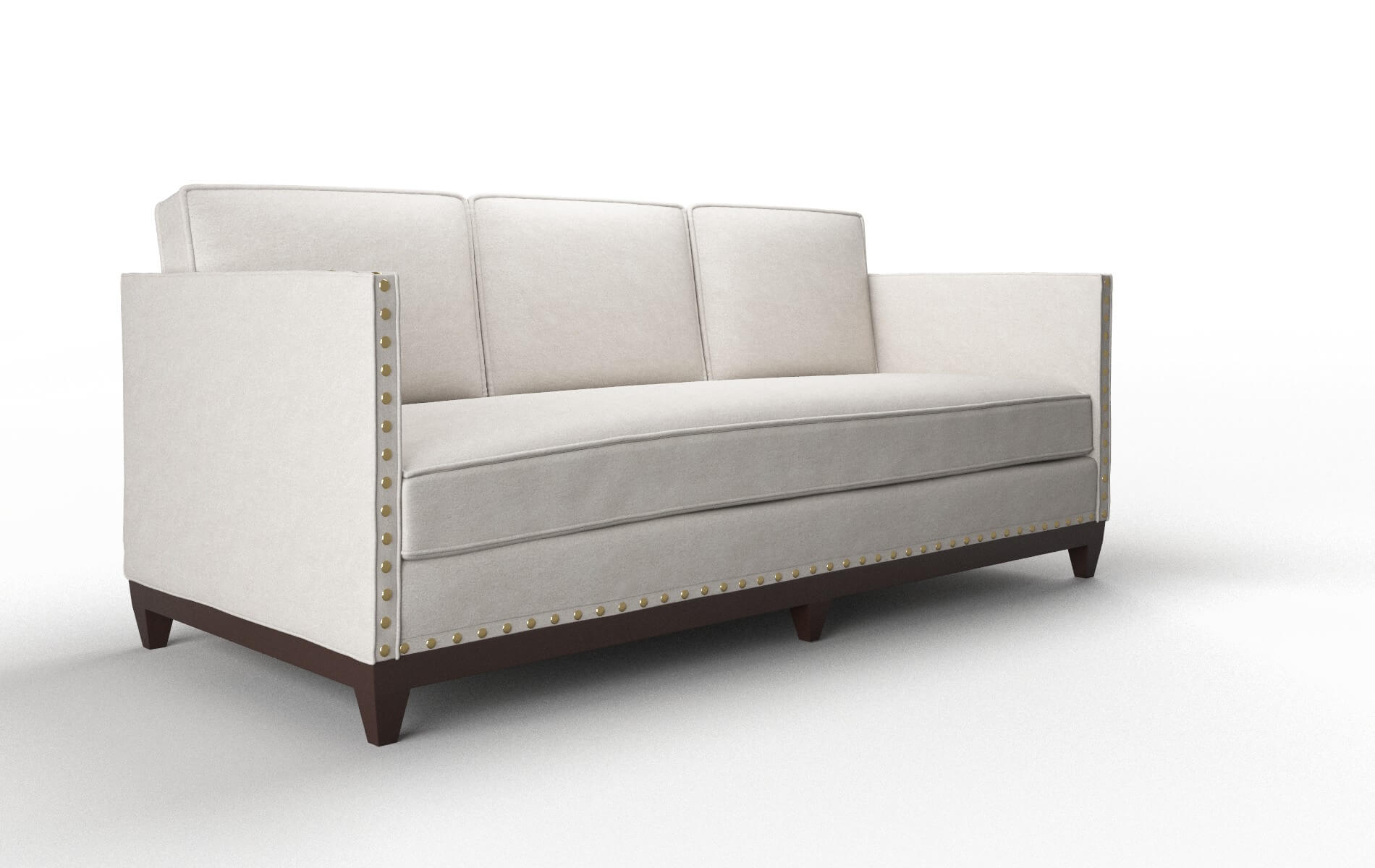Florence Suave Dove Sofa espresso legs 2