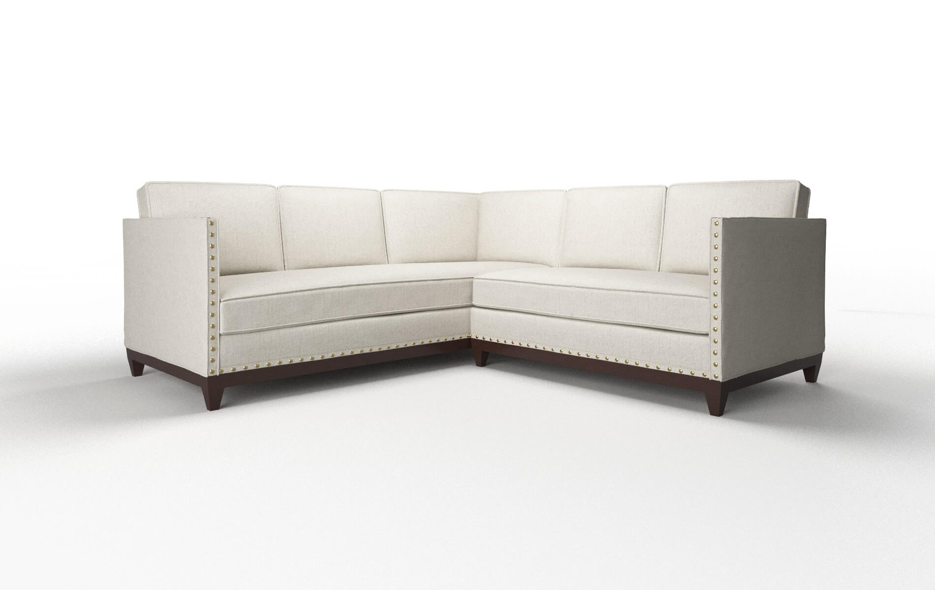 Florence Terrain Natural Sectional espresso legs 1