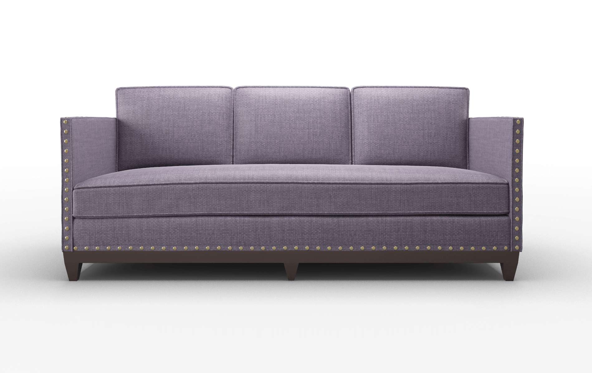 Florence Tess Blackberry Sofa espresso legs 1