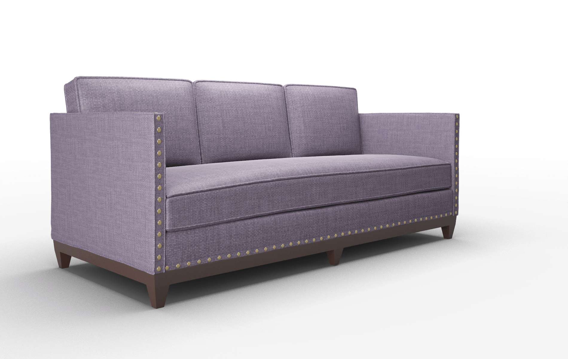 Florence Tess Blackberry Sofa espresso legs 2